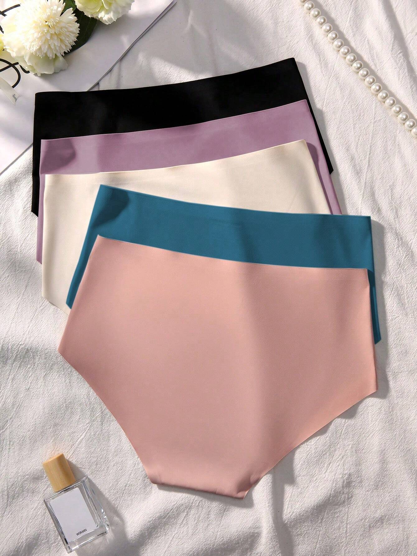 Basics 5pack Letter Graphic Panty