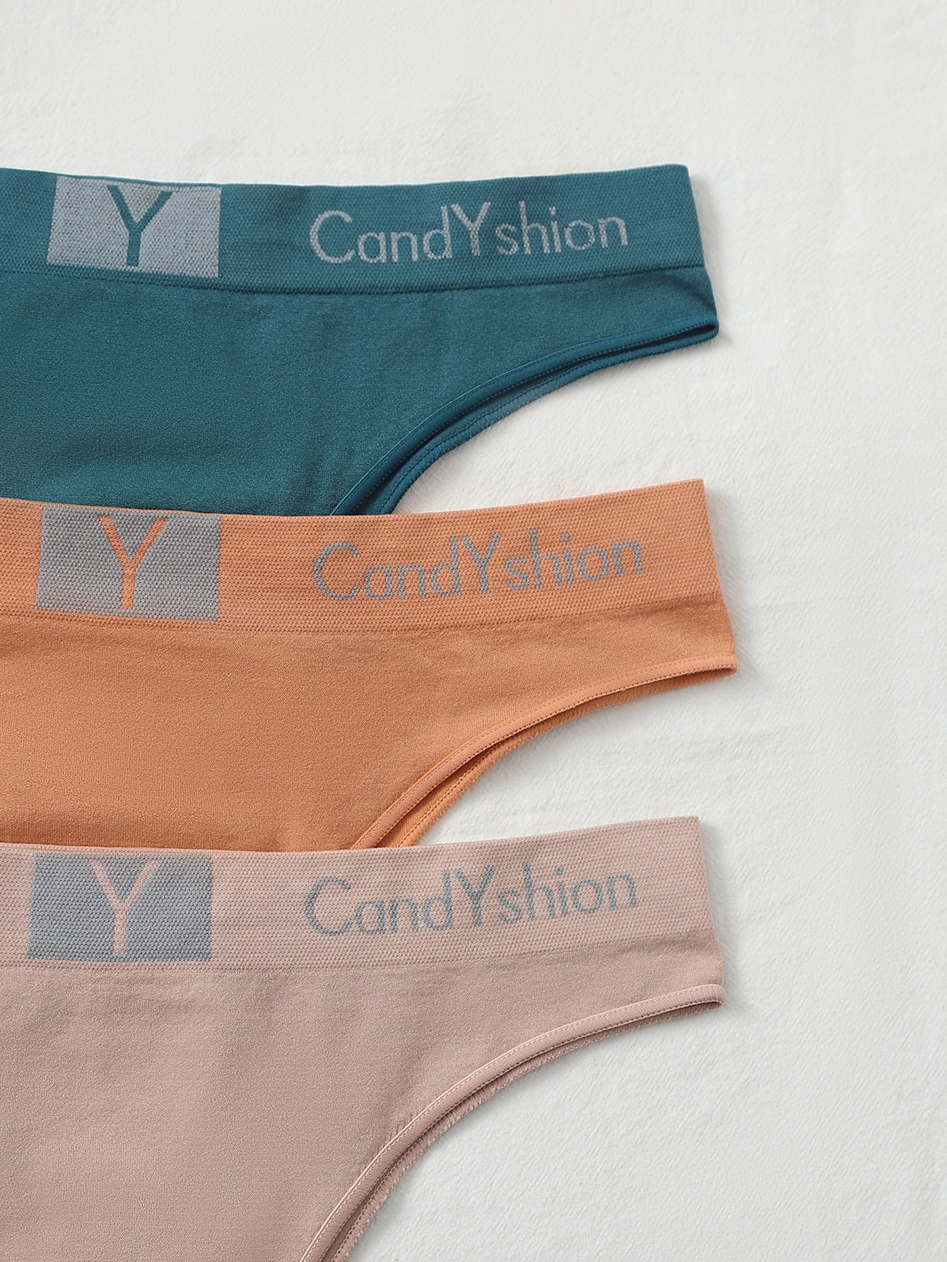 7pack Letter Graphic Simple Panty