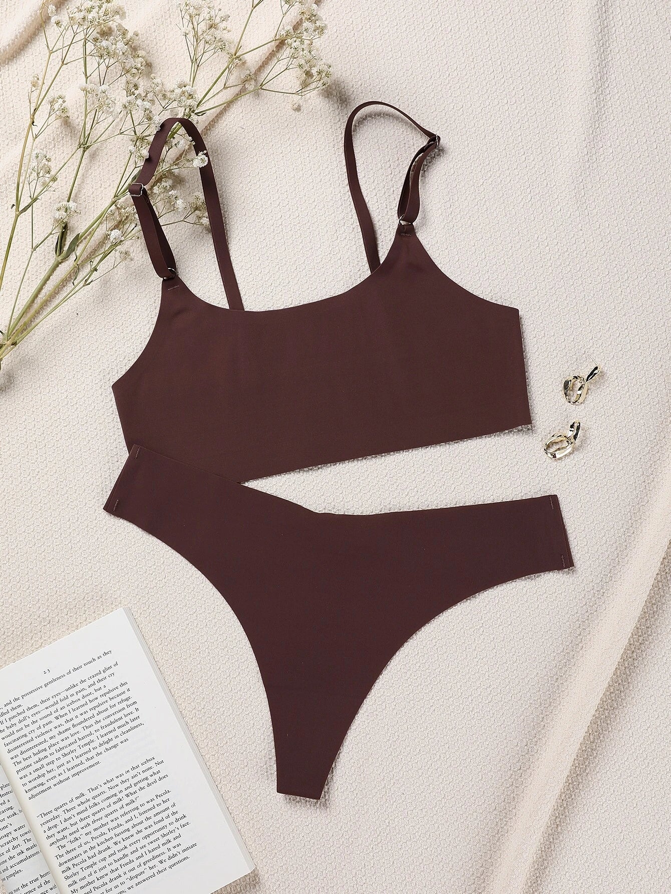 Basics 3packs Leopard Print Bra & Panty Lingerie Set