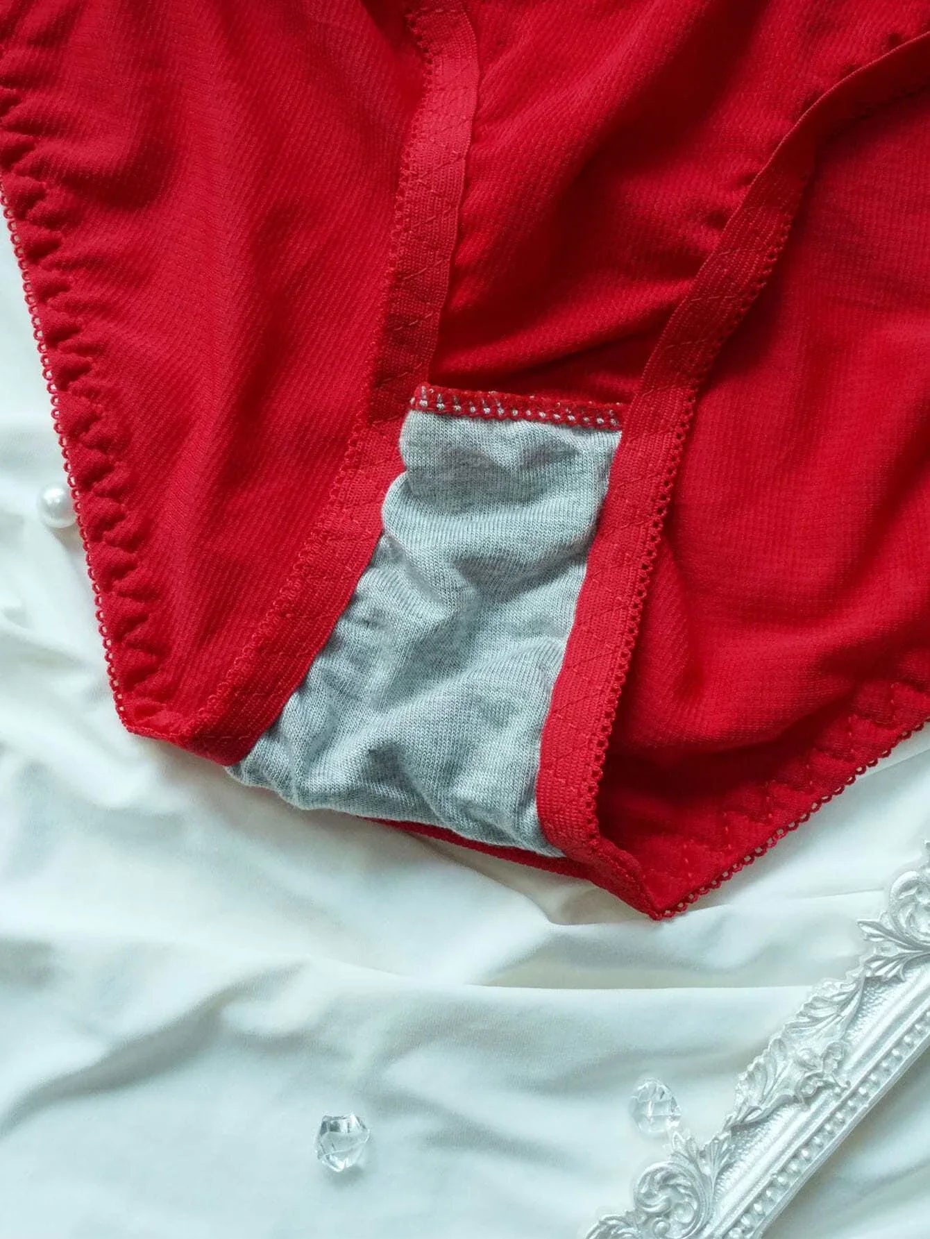 Solid Color Bra & Panty Set With Underwire