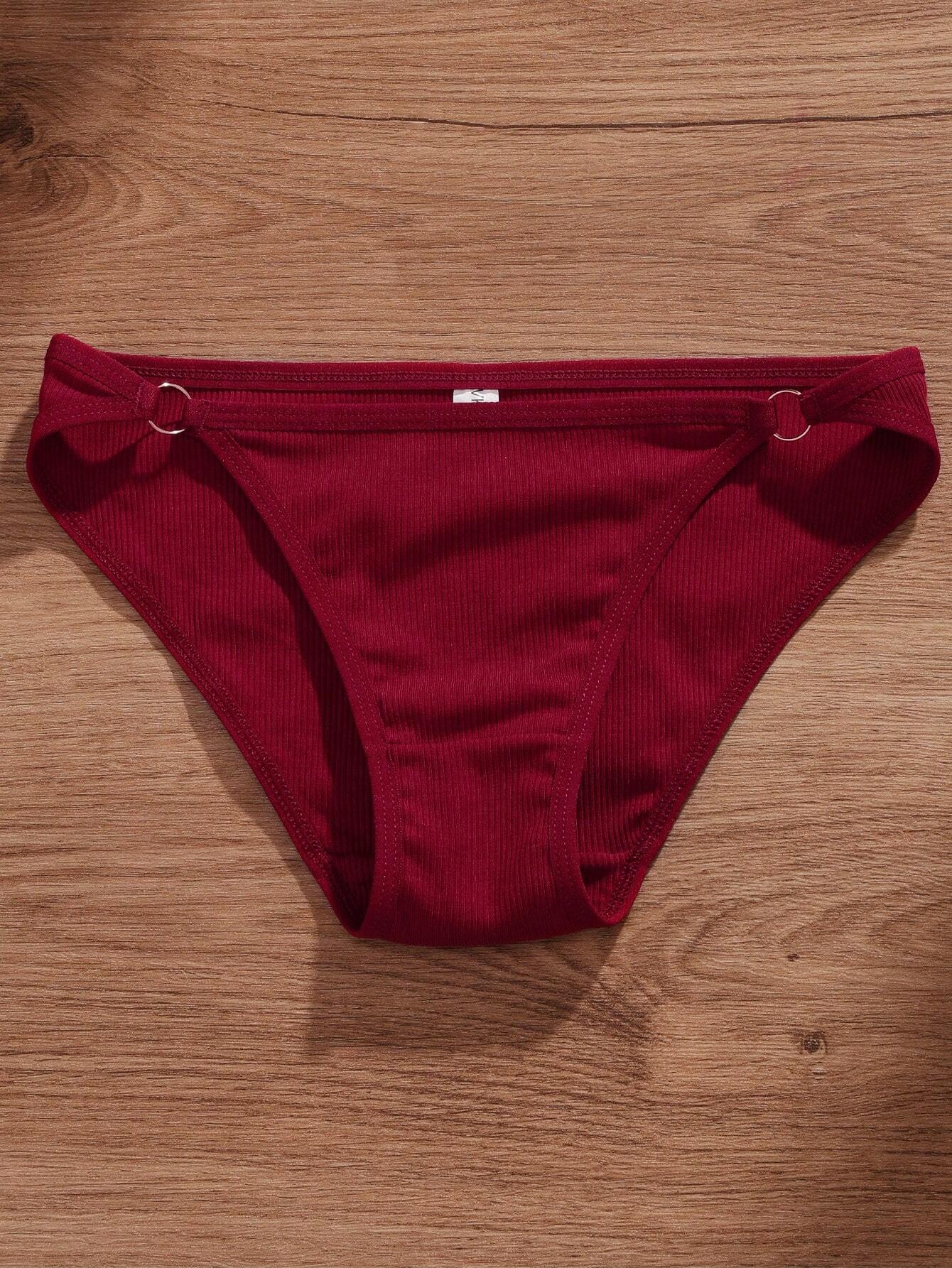 3PCS Women Sexy Low Rise Breathable Intimates Lingerie Soft Brief