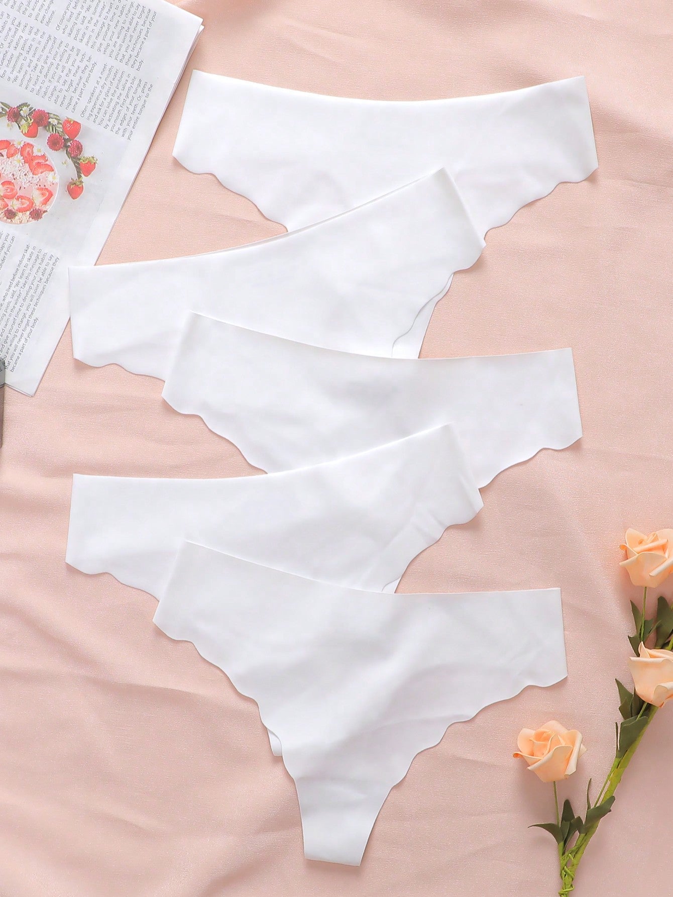 5pack Seamless Panty Set S White