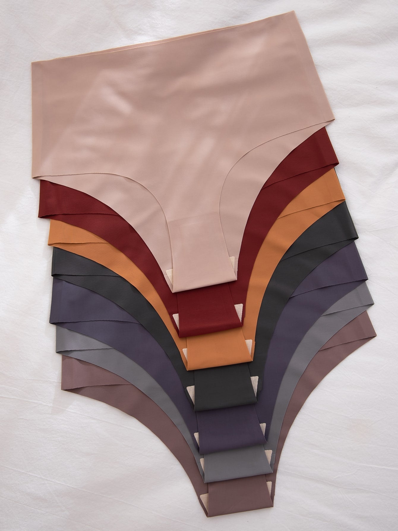 7pack Solid No Show Panty Set