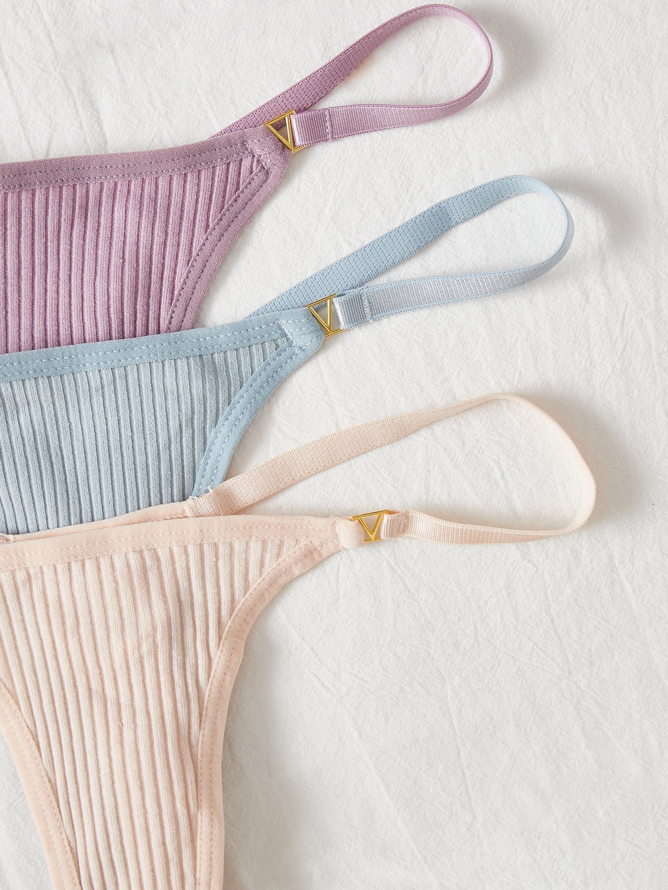 7pack Ribbed Knit Thong