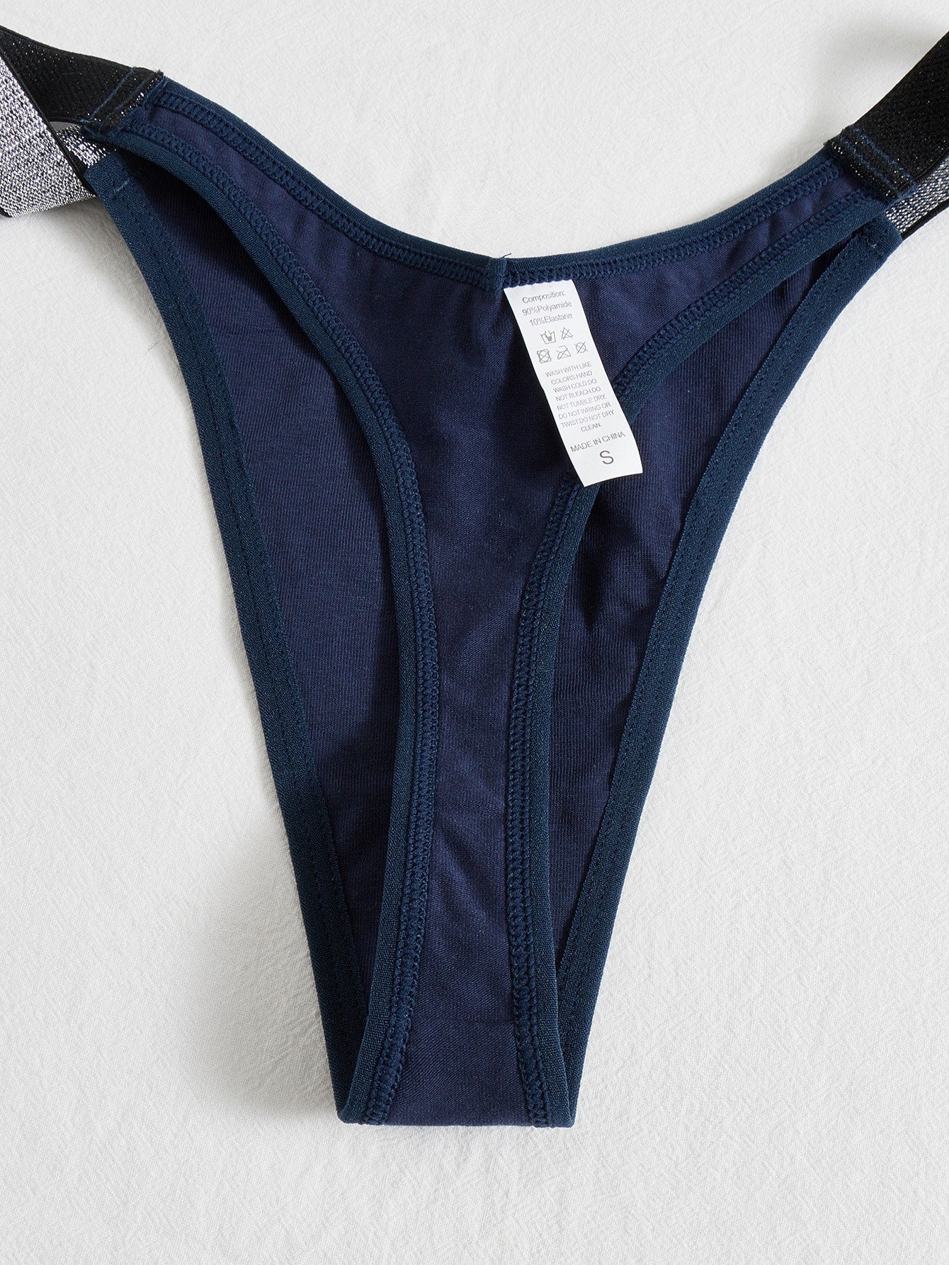 7pack Contrast Tape No Show Panty Set