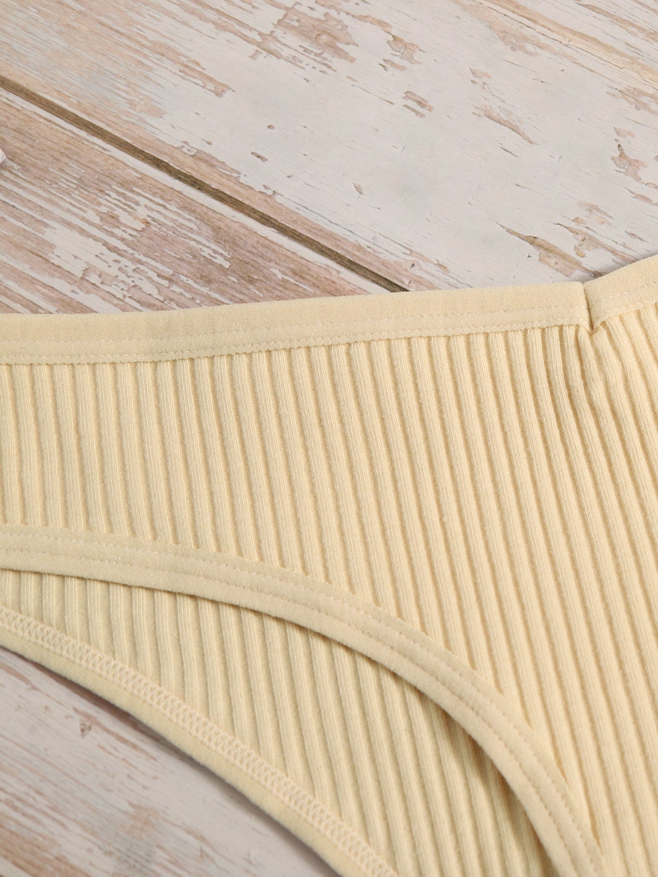 7pack Solid Rib Panty