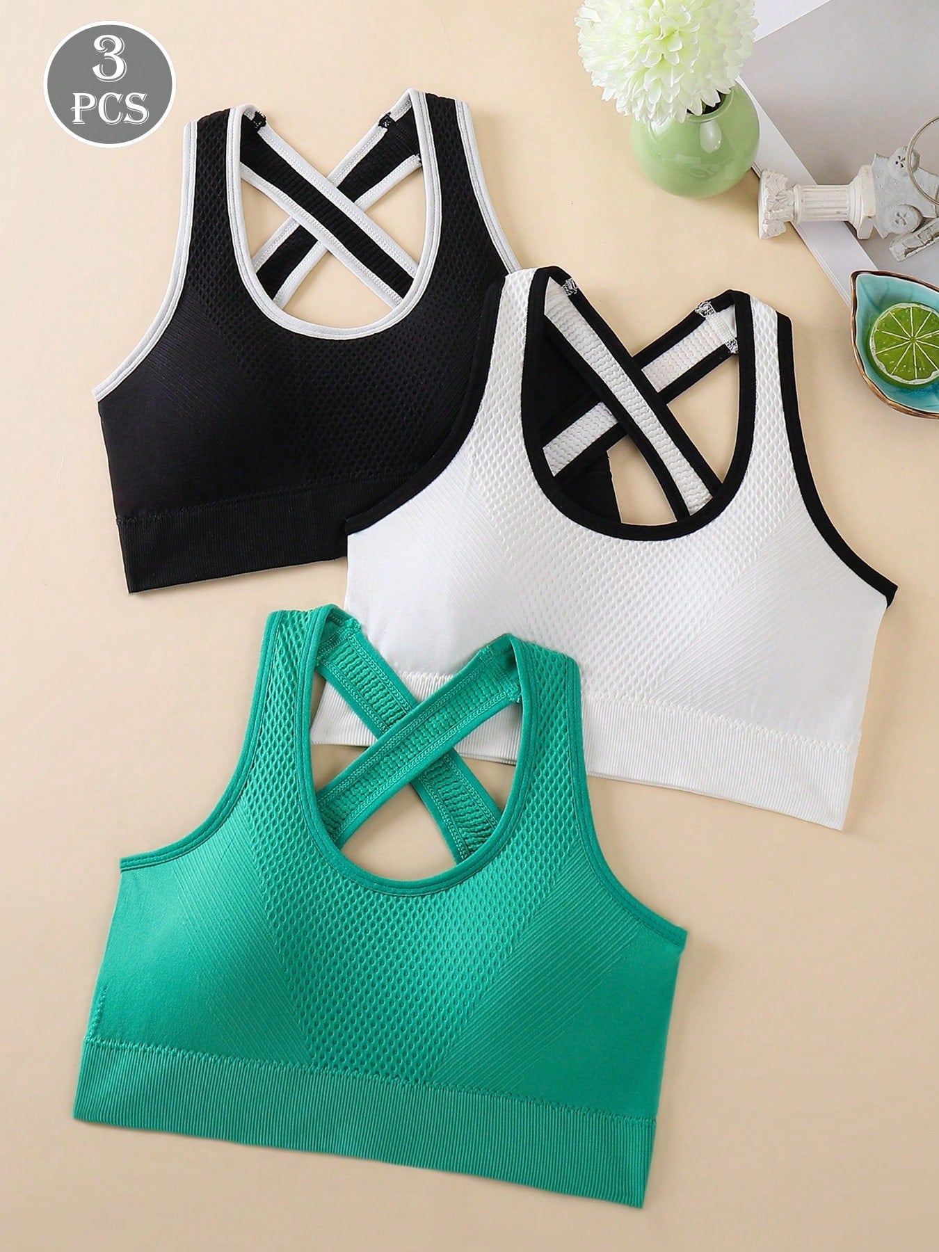 Racerback Yoga Gym Fitness Crop Top Bras