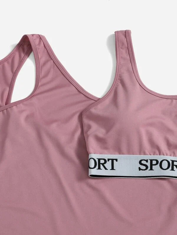 3pcs Letter Graphic Tape Sports Set