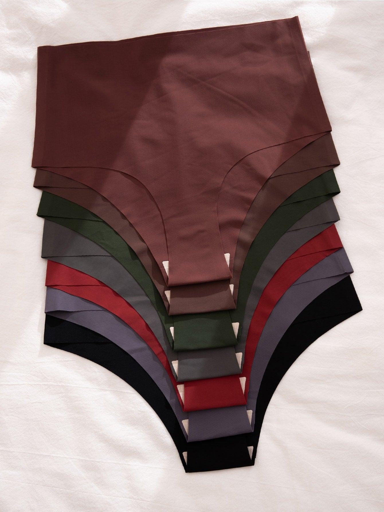 7pack Solid No Show Panty Set XS Multicolor 4