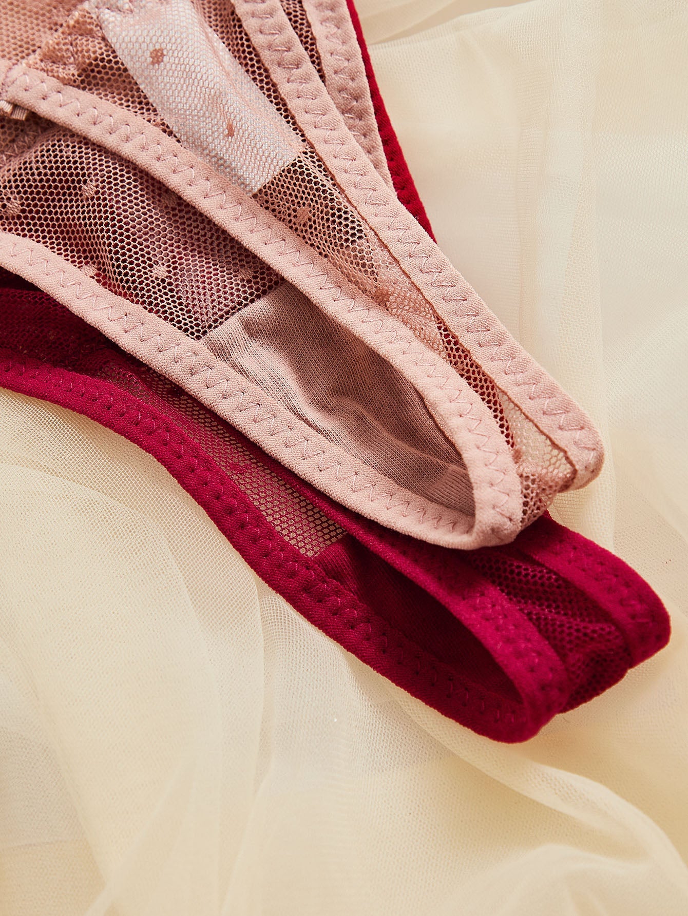 5pack Floral Lace Thong