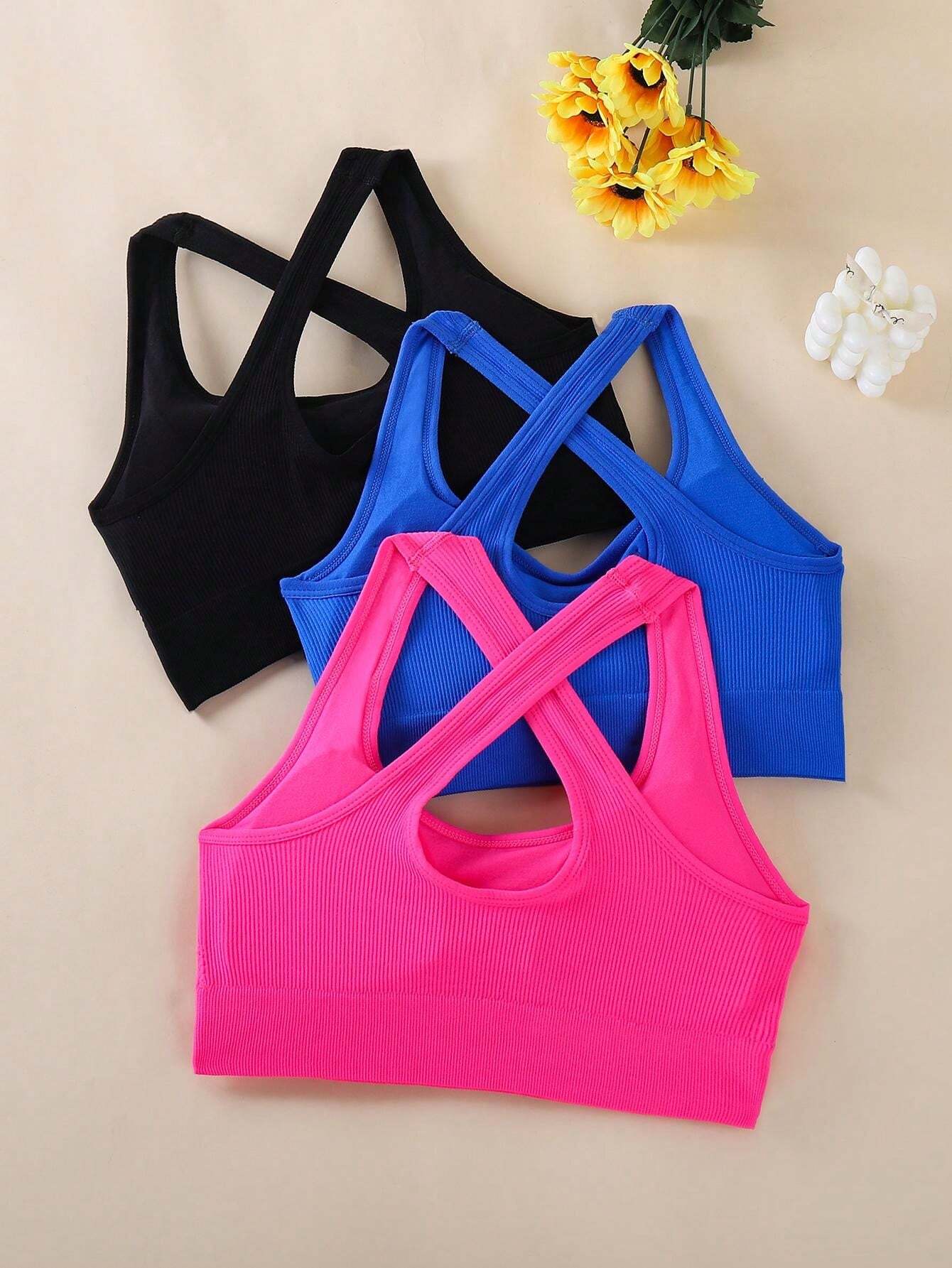 Racerback Yoga Gym Fitness Crop Top Bras