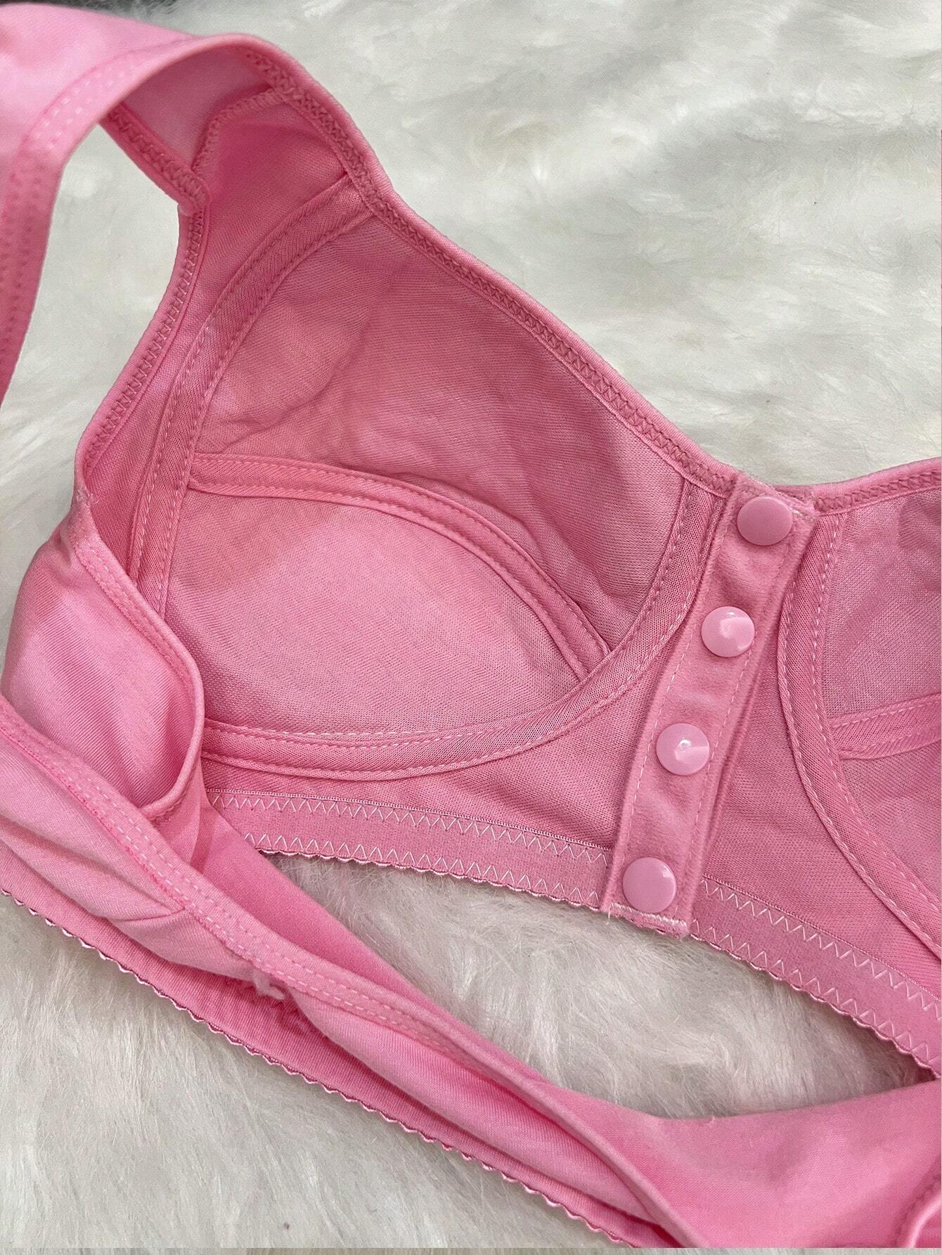 3pcs Front Closure Soft Camisole Bras