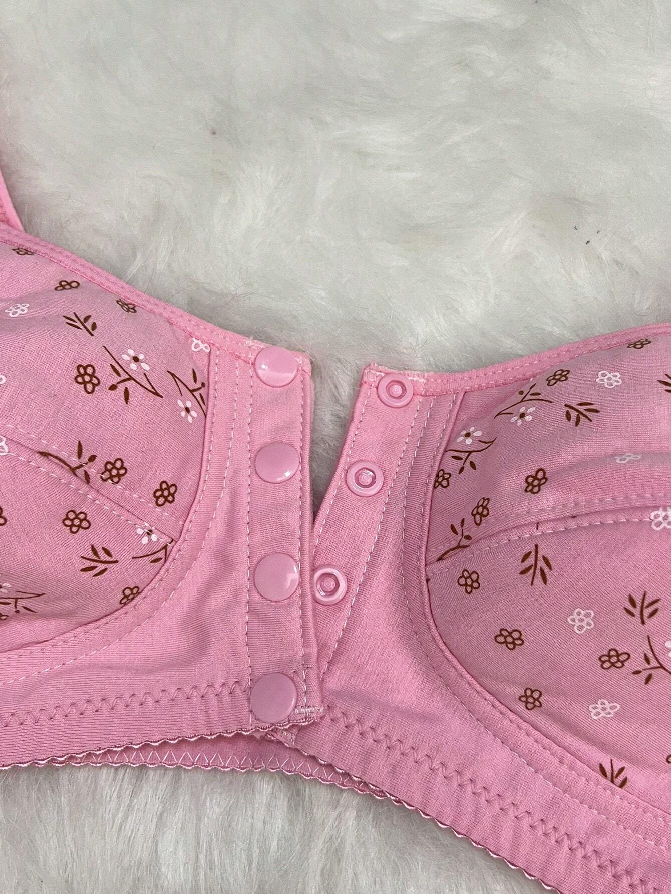 3pcs Front Closure Soft Camisole Bras