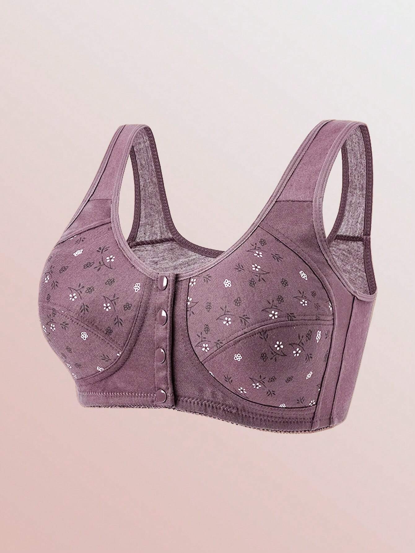 3pcs Front Closure Soft Camisole Bras