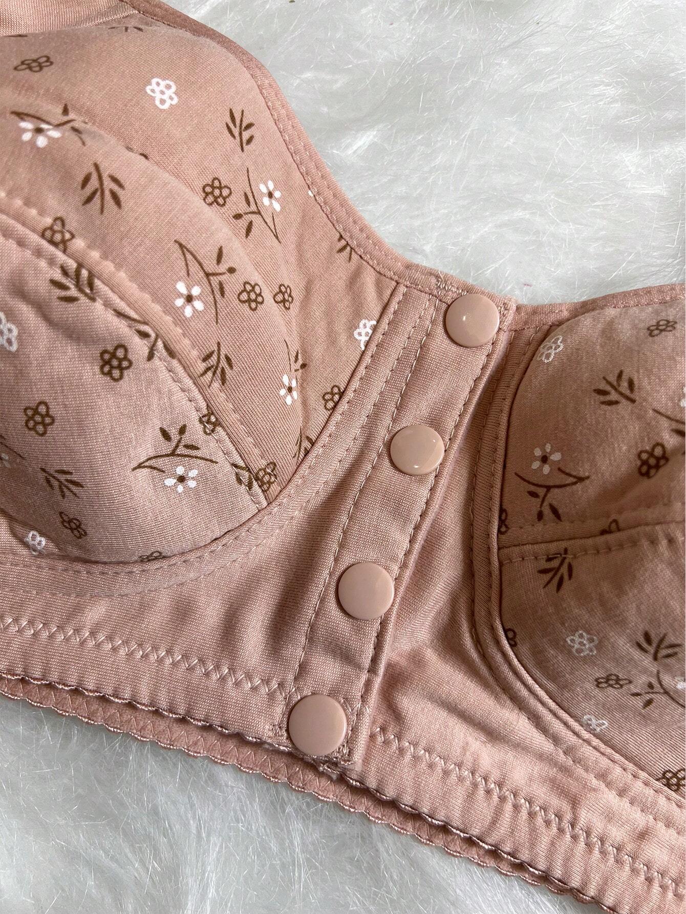 3pcs Front Closure Soft Camisole Bras