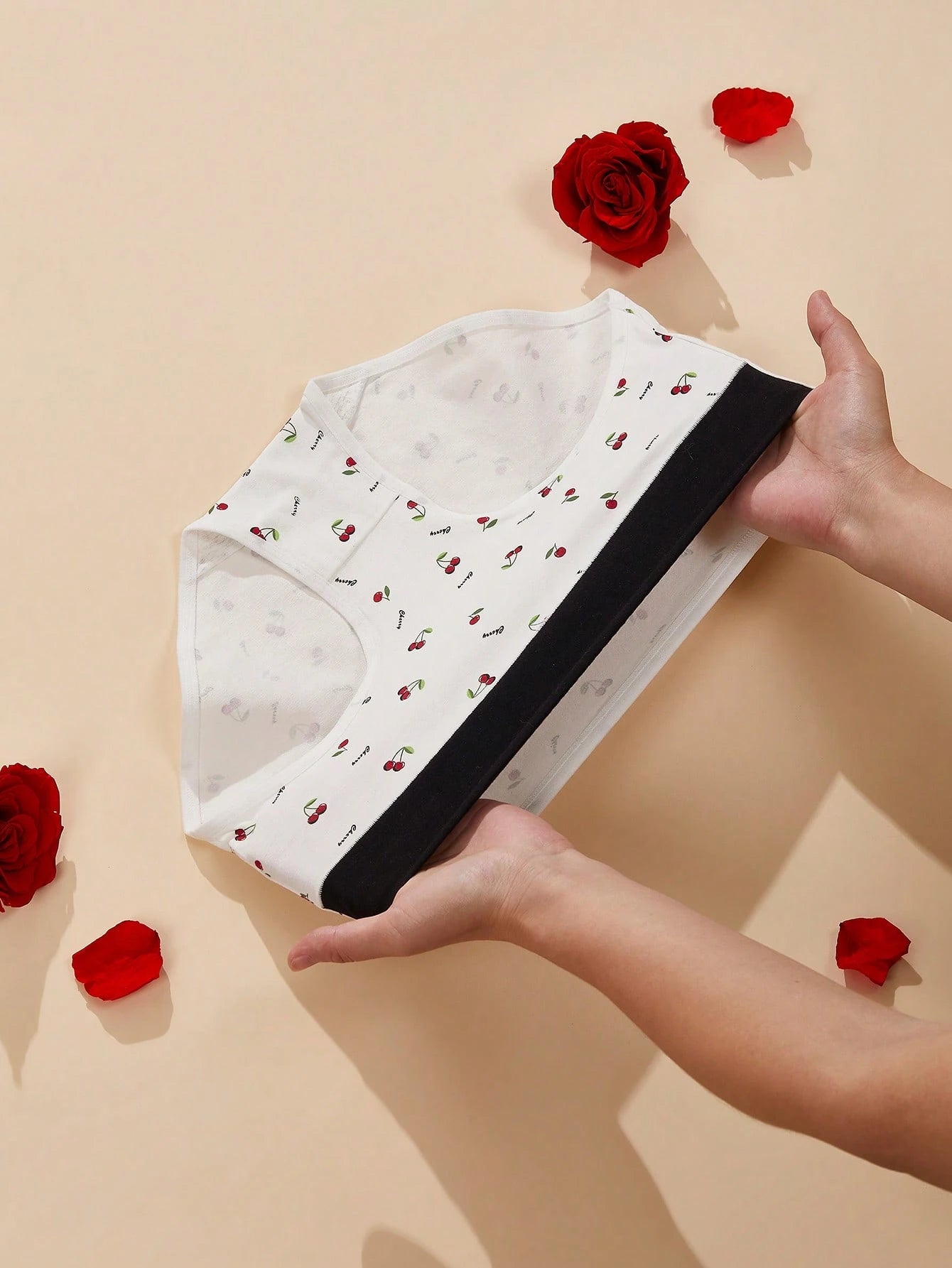 3pcs/Pack Women High Waist Plus Size Slimming Printed Underwear