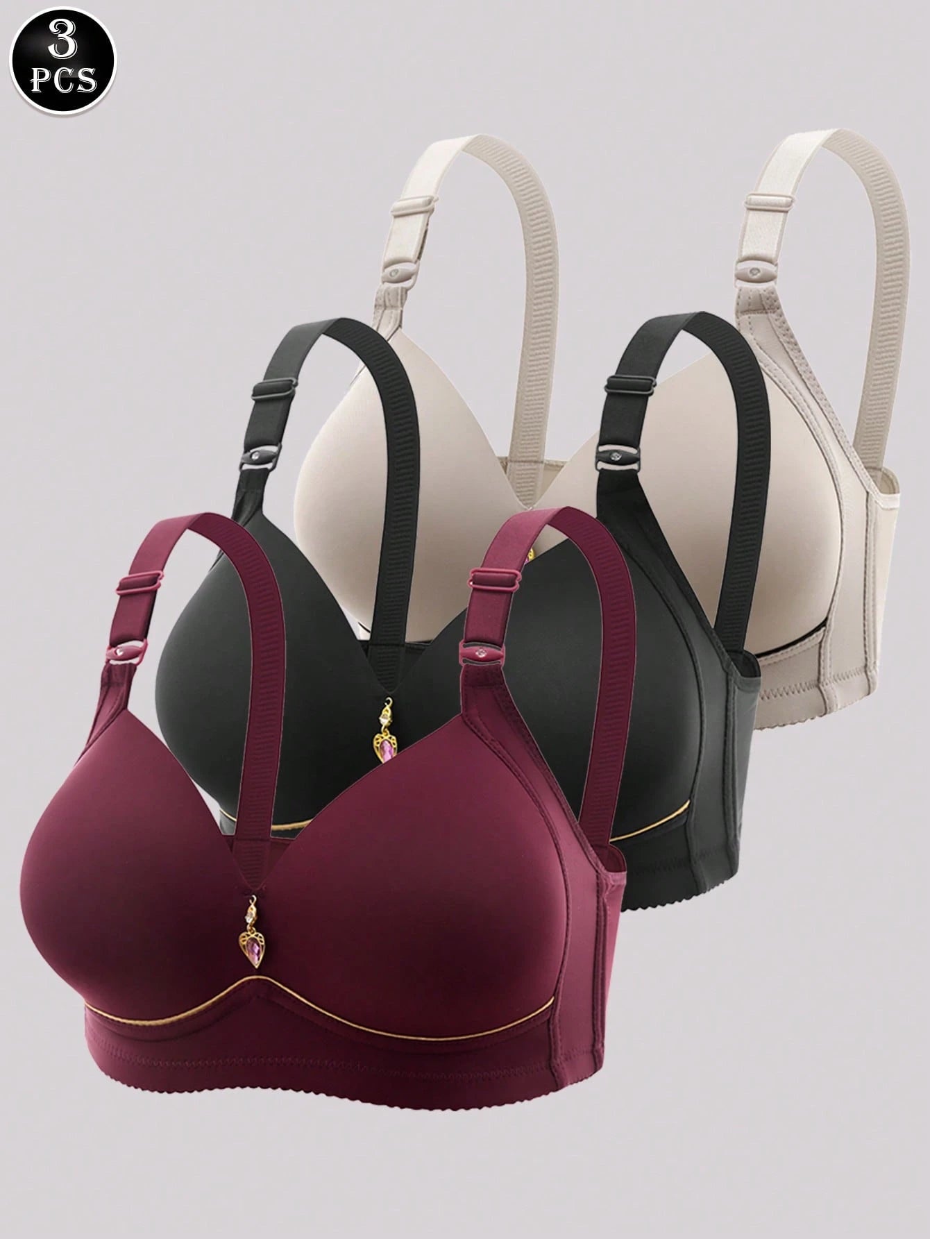 Women's Minimalist Comfy Wirefree Bra Set