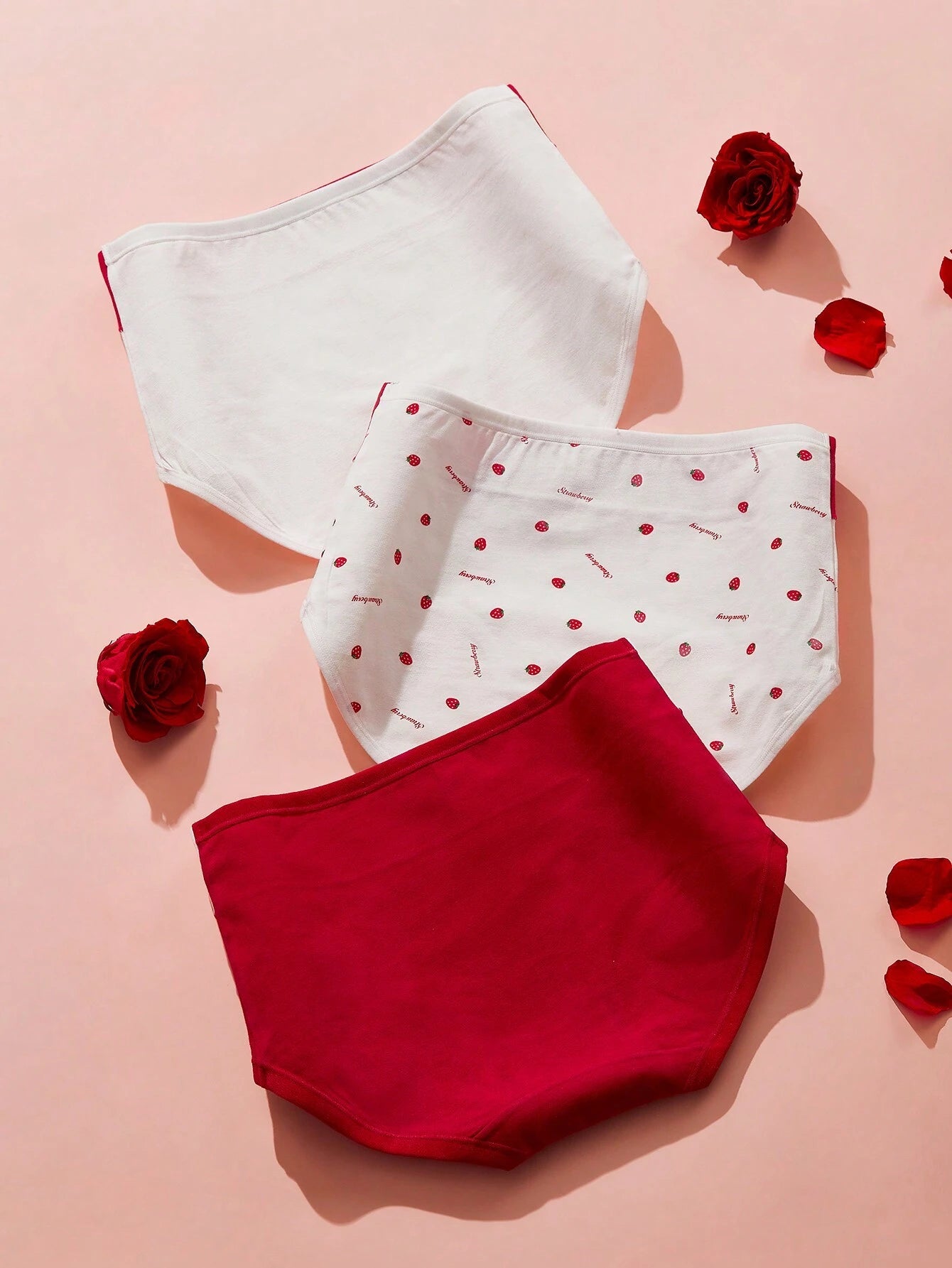 3pcs/Pack Women High Waist Plus Size Slimming Printed Underwear