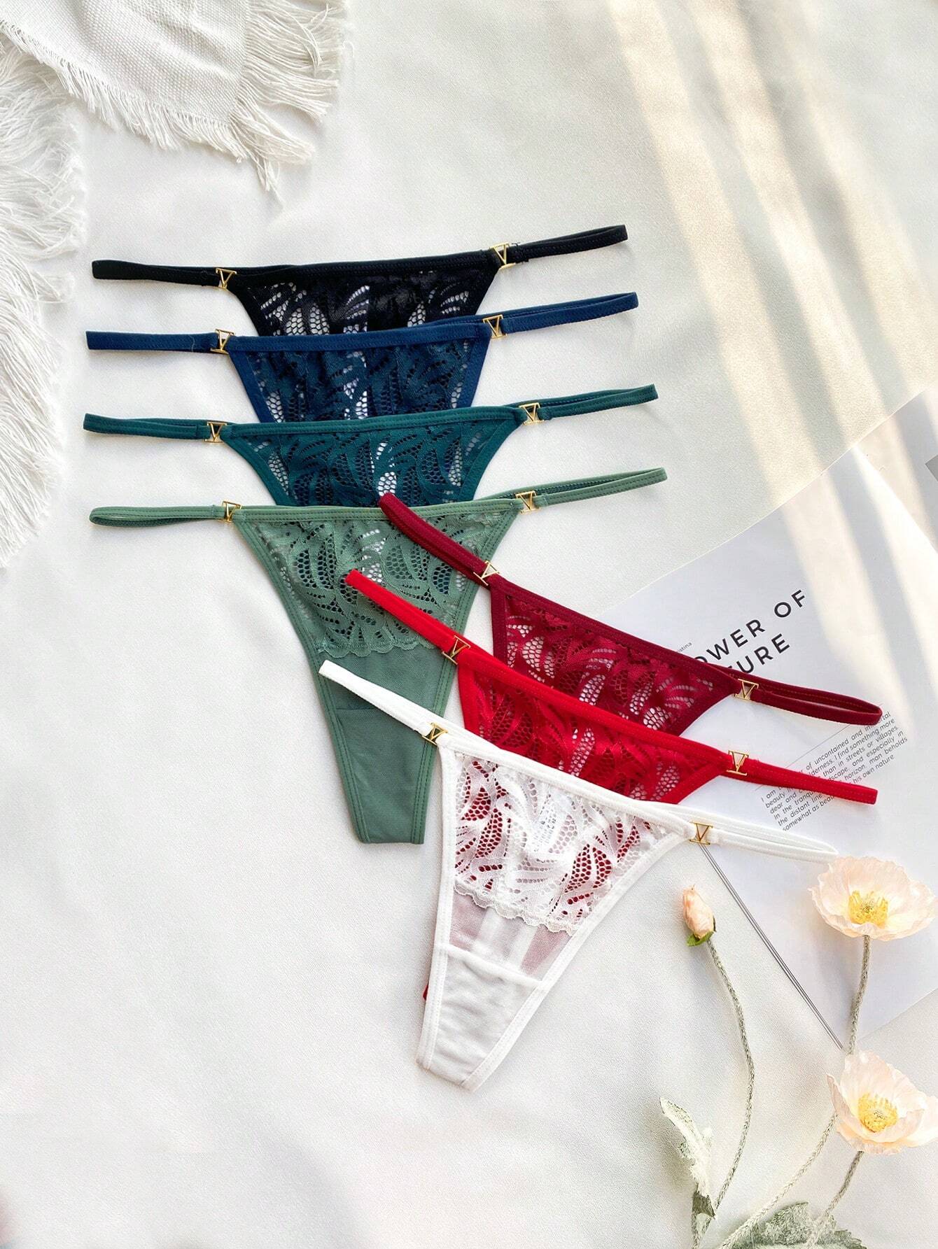 7pack Floral Lace Panty Lingerie