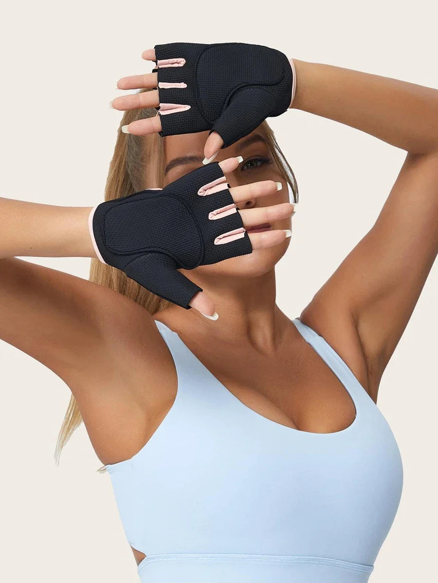 1pair Cycling Half-finger Fitness Gloves