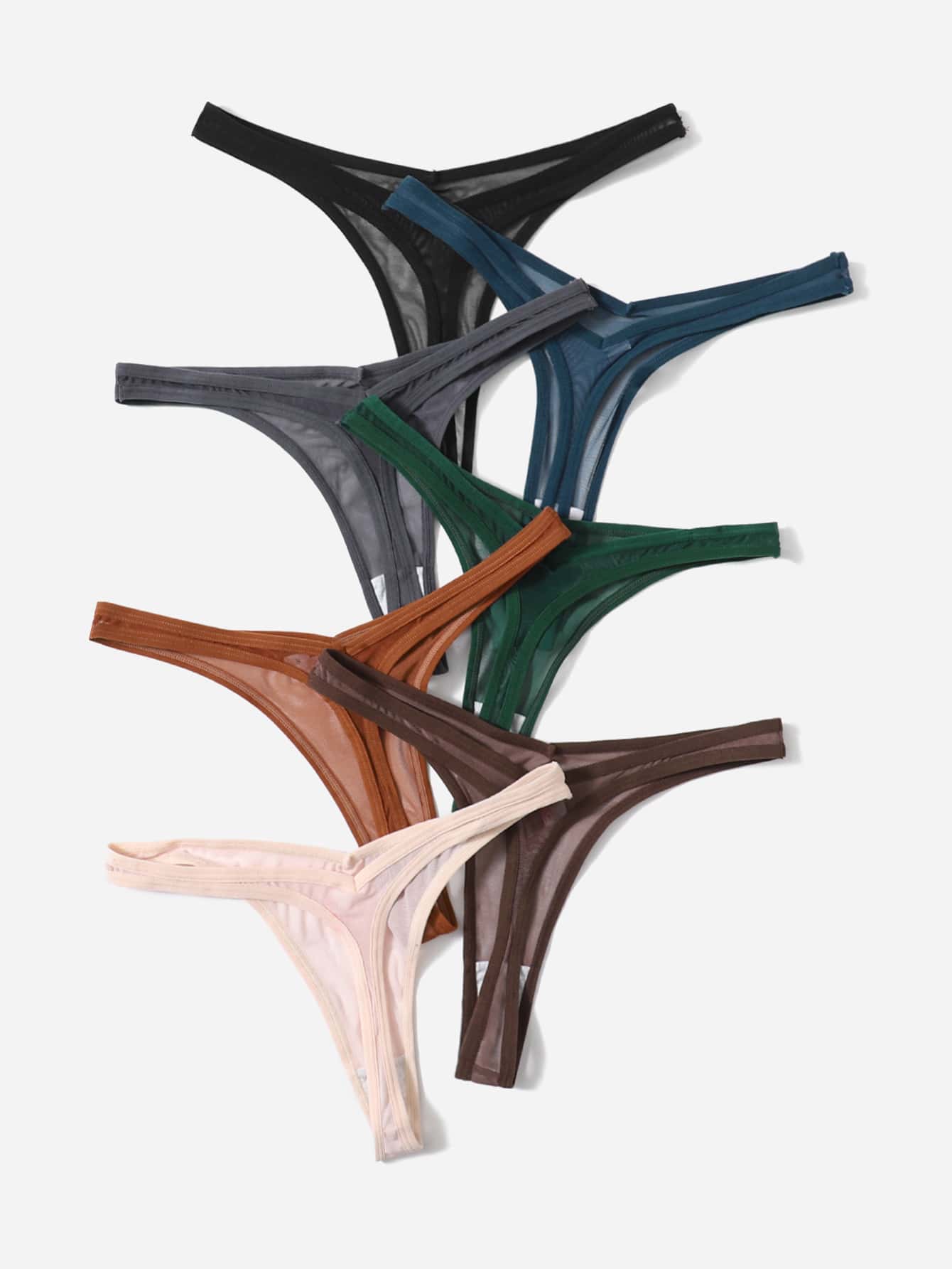 7pack Solid No Show Panty