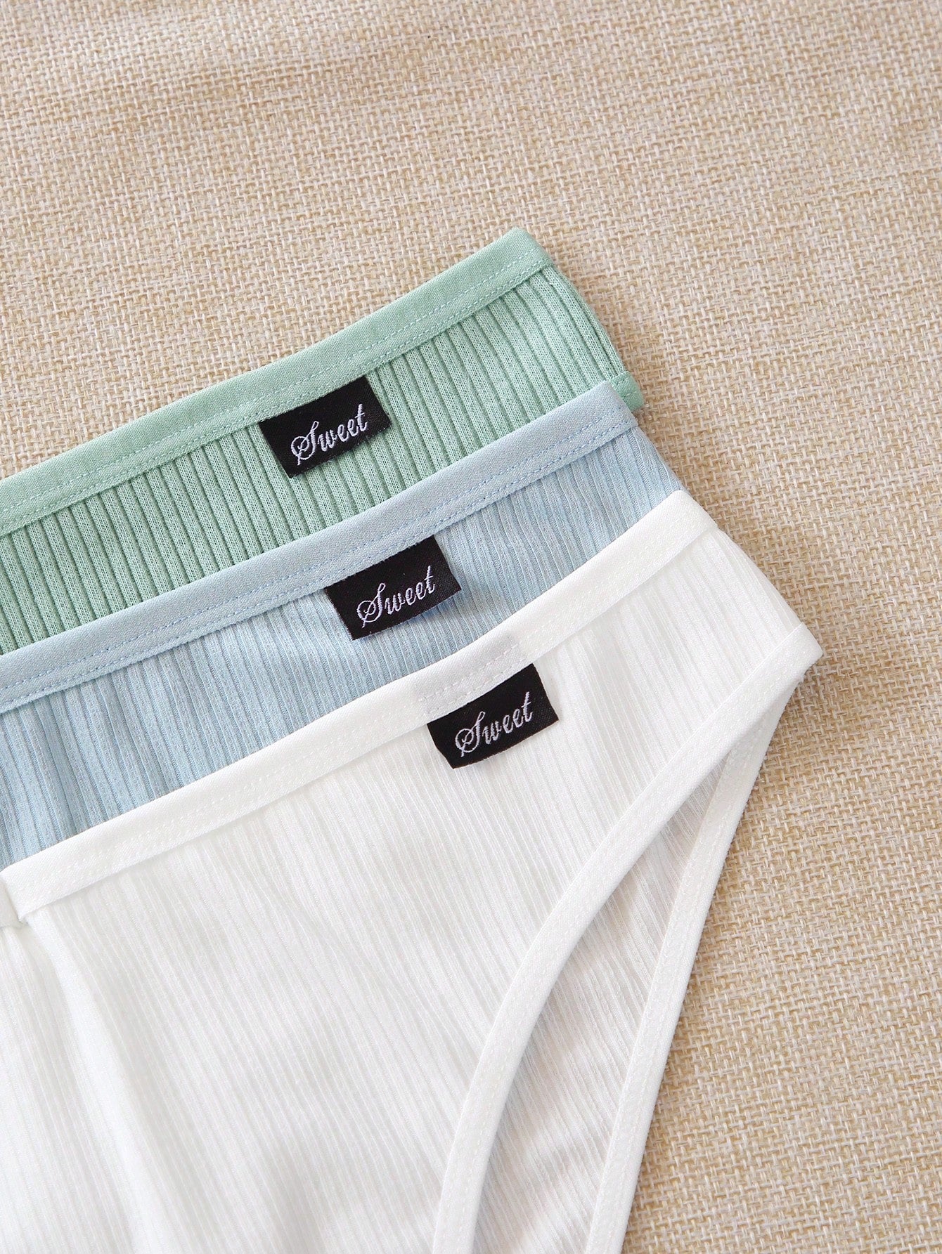 7pack Solid Rib Panty