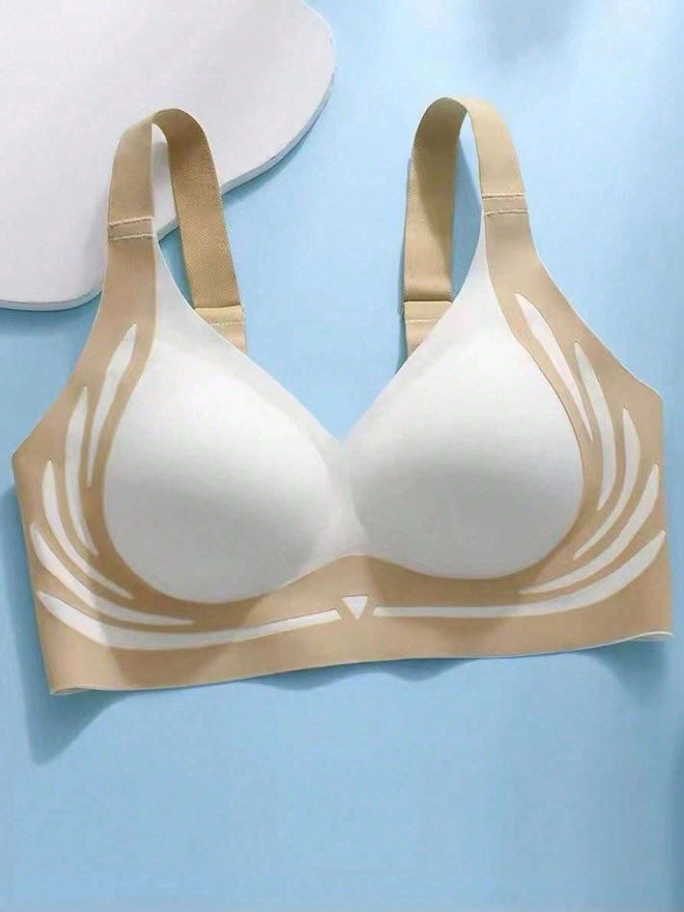 4pcs/Set Women's Wireless Minimalist Lift Seamless Bras With Back Closure