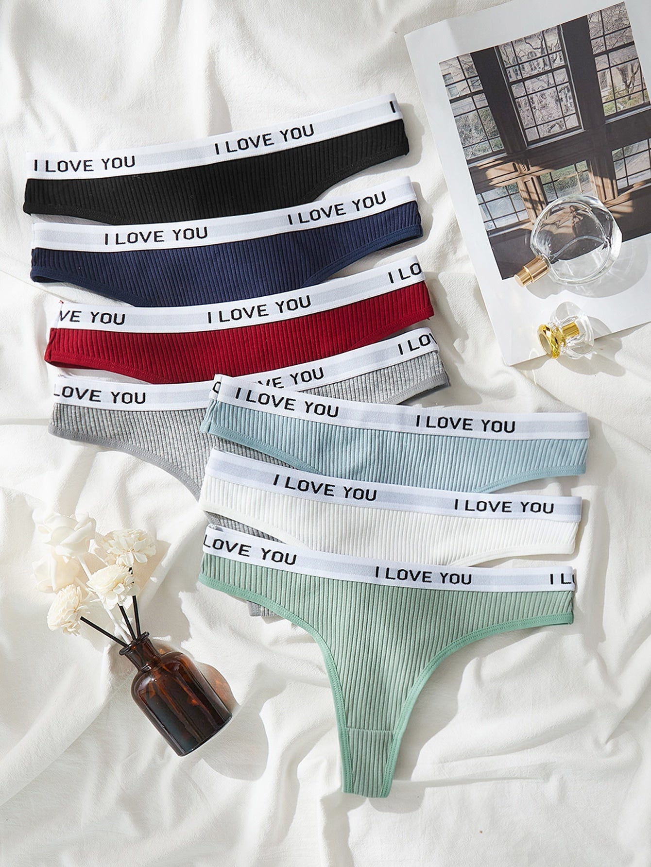7pack Letter Tape Panty Multicolor 4