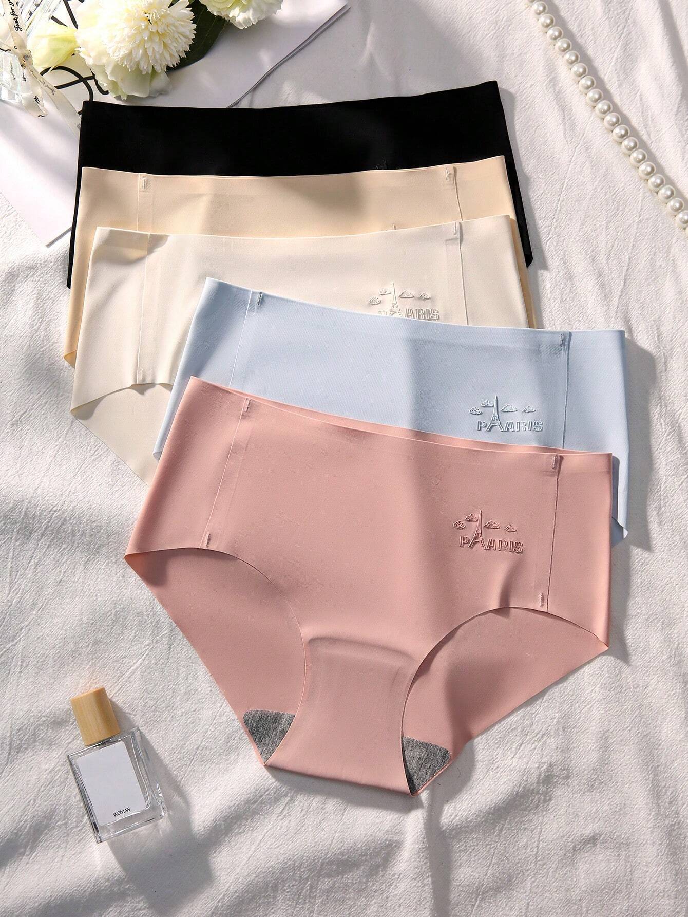 Basics 5pack Letter Graphic Panty Multicolor 5