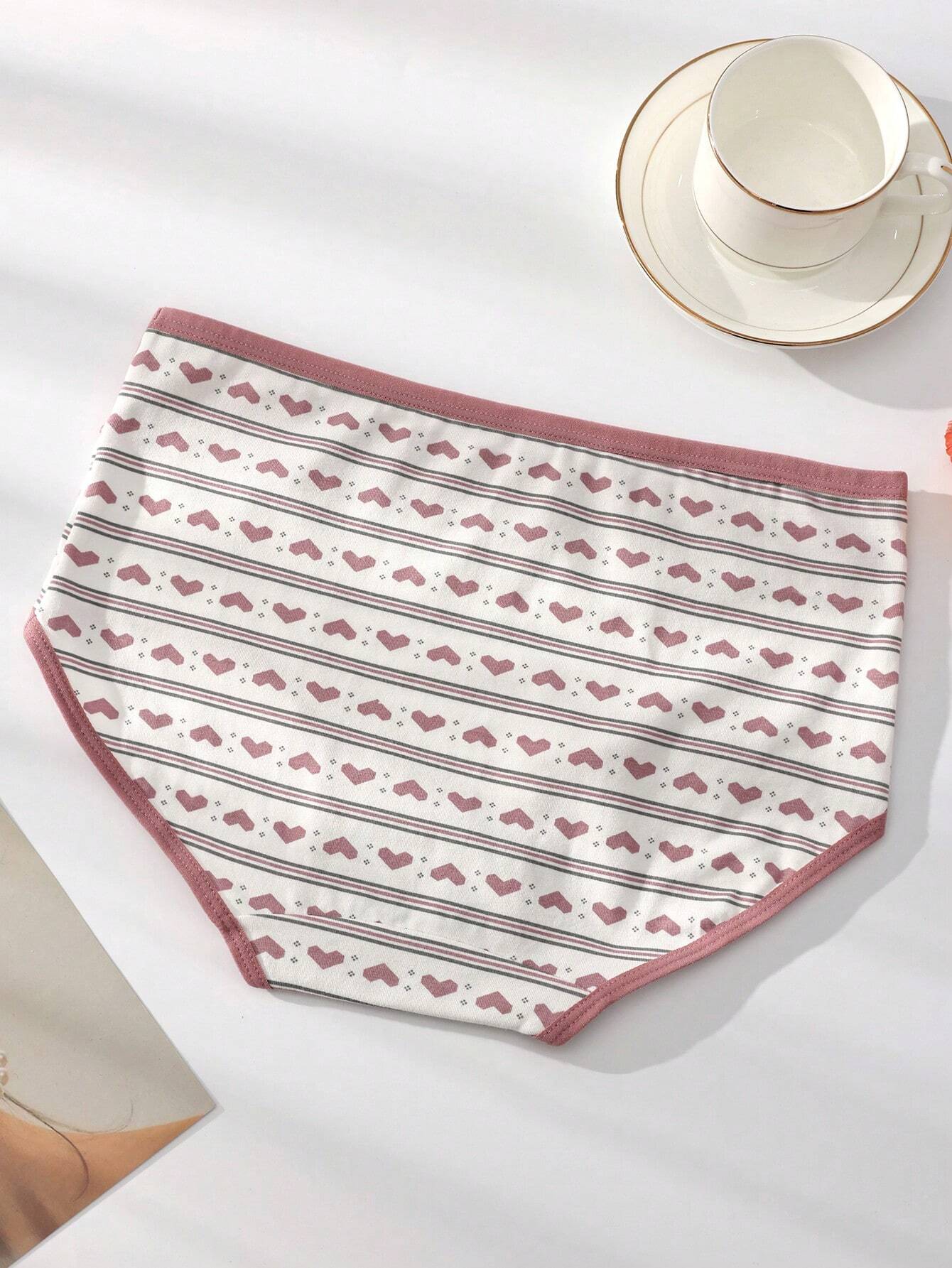 4pcs/Pack Comfortable &amp; Breathable Plus Size Ladies Underwear Briefs