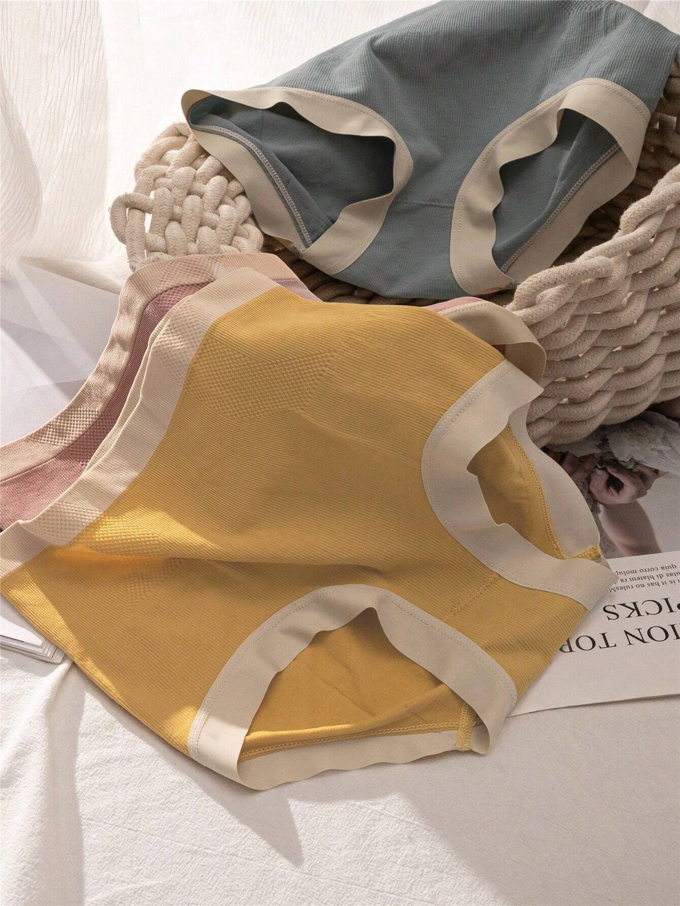 6pcs Women High Waisted Seamless No Show Hipster Panties