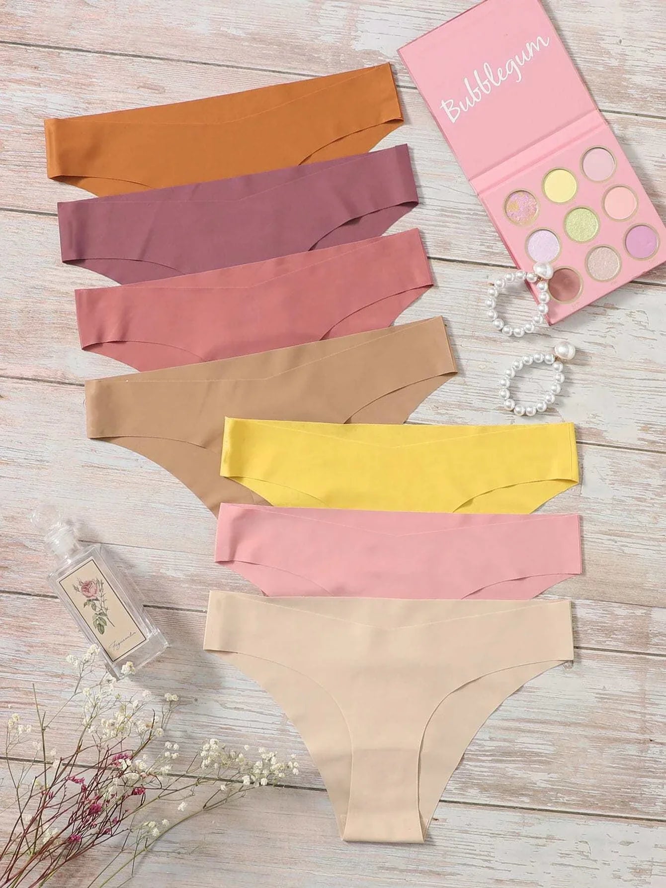 Underwear&amp;Sleepwear Basics 7pack Plain No Show Panty Multicolor 4