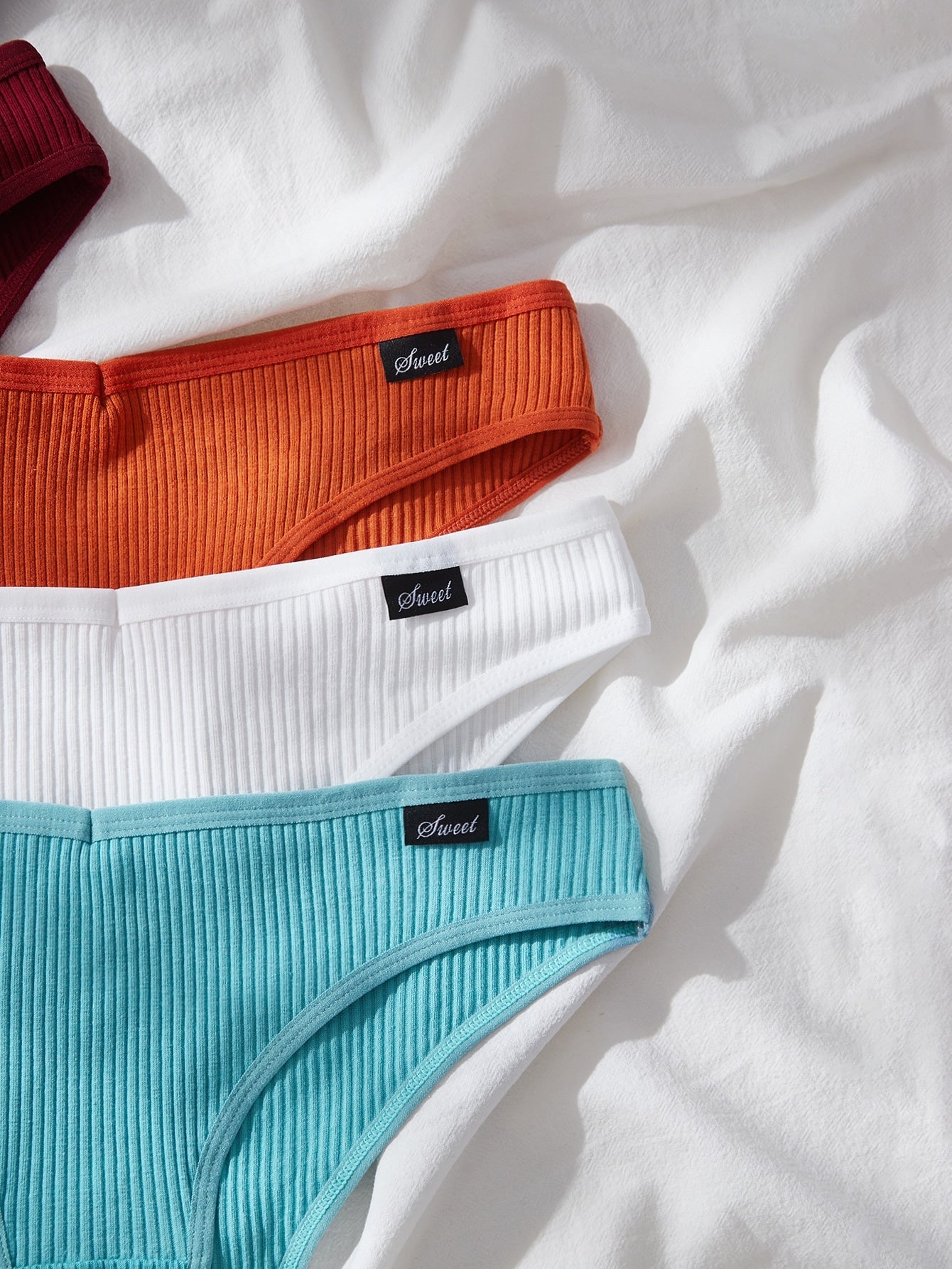 7pack Solid Rib Panty