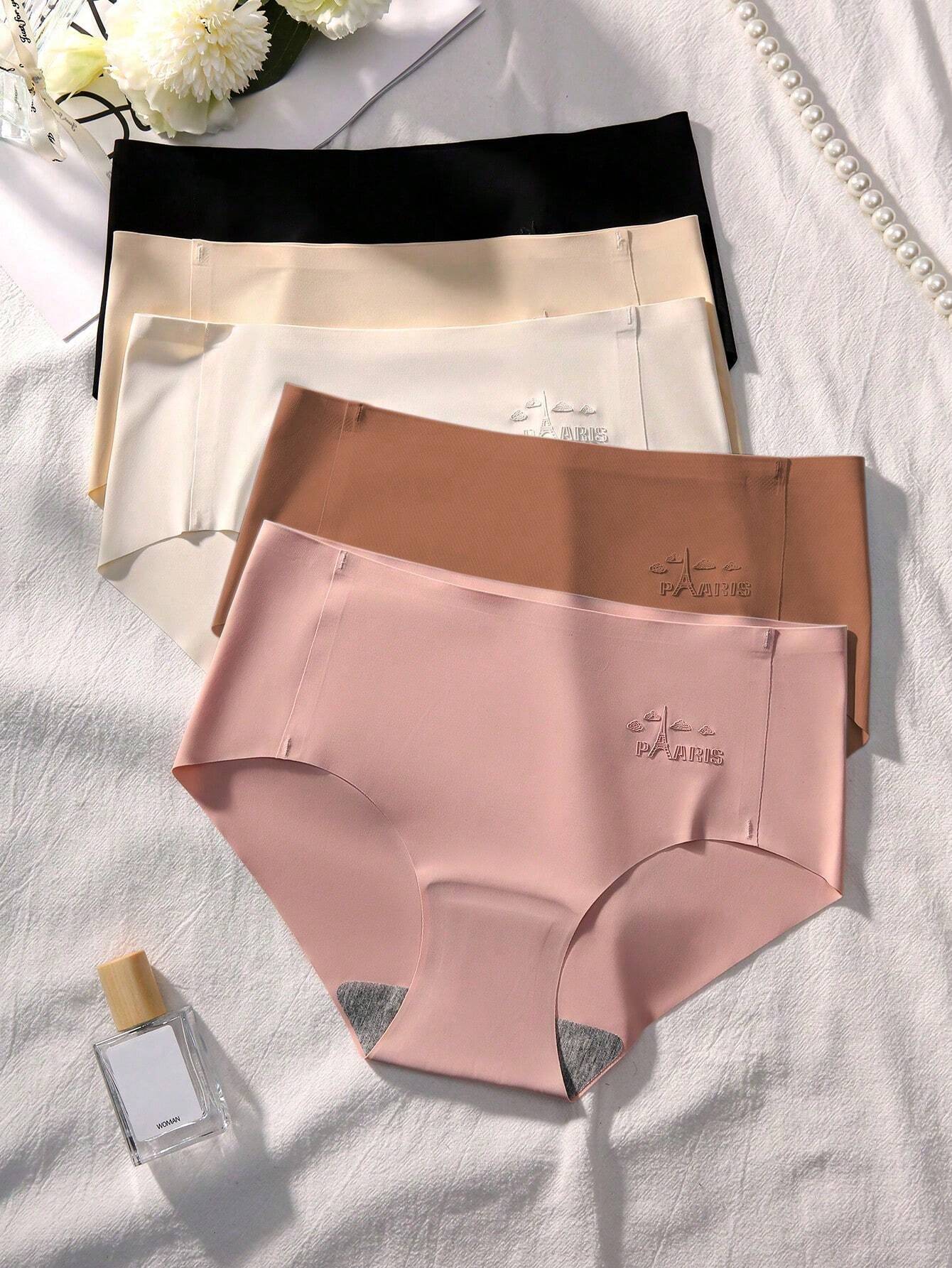 Basics 5pack Letter Graphic Panty Multicolor