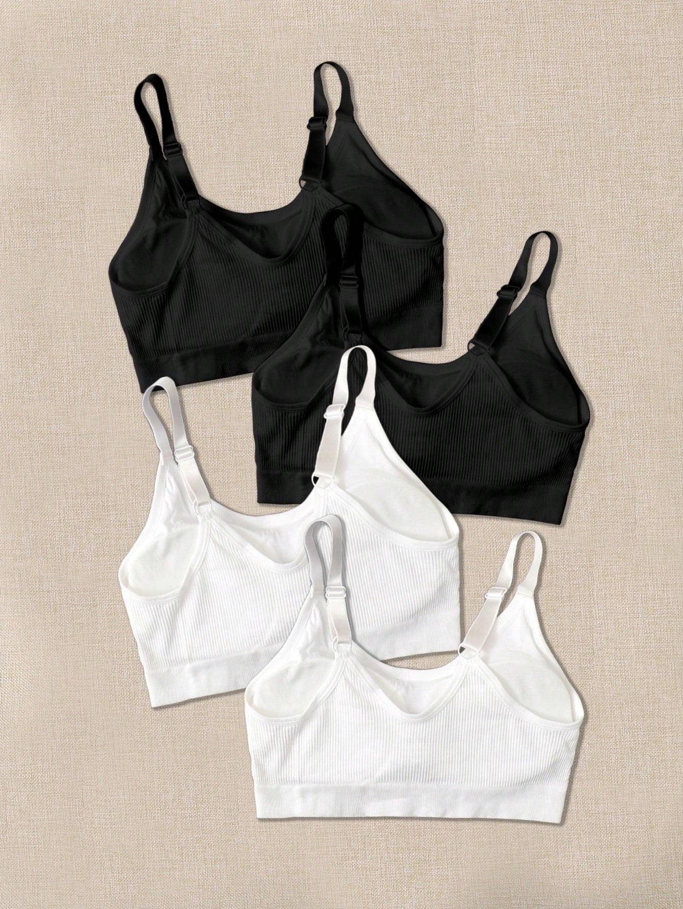 4pcs Seamless Medium Support Sports Bra