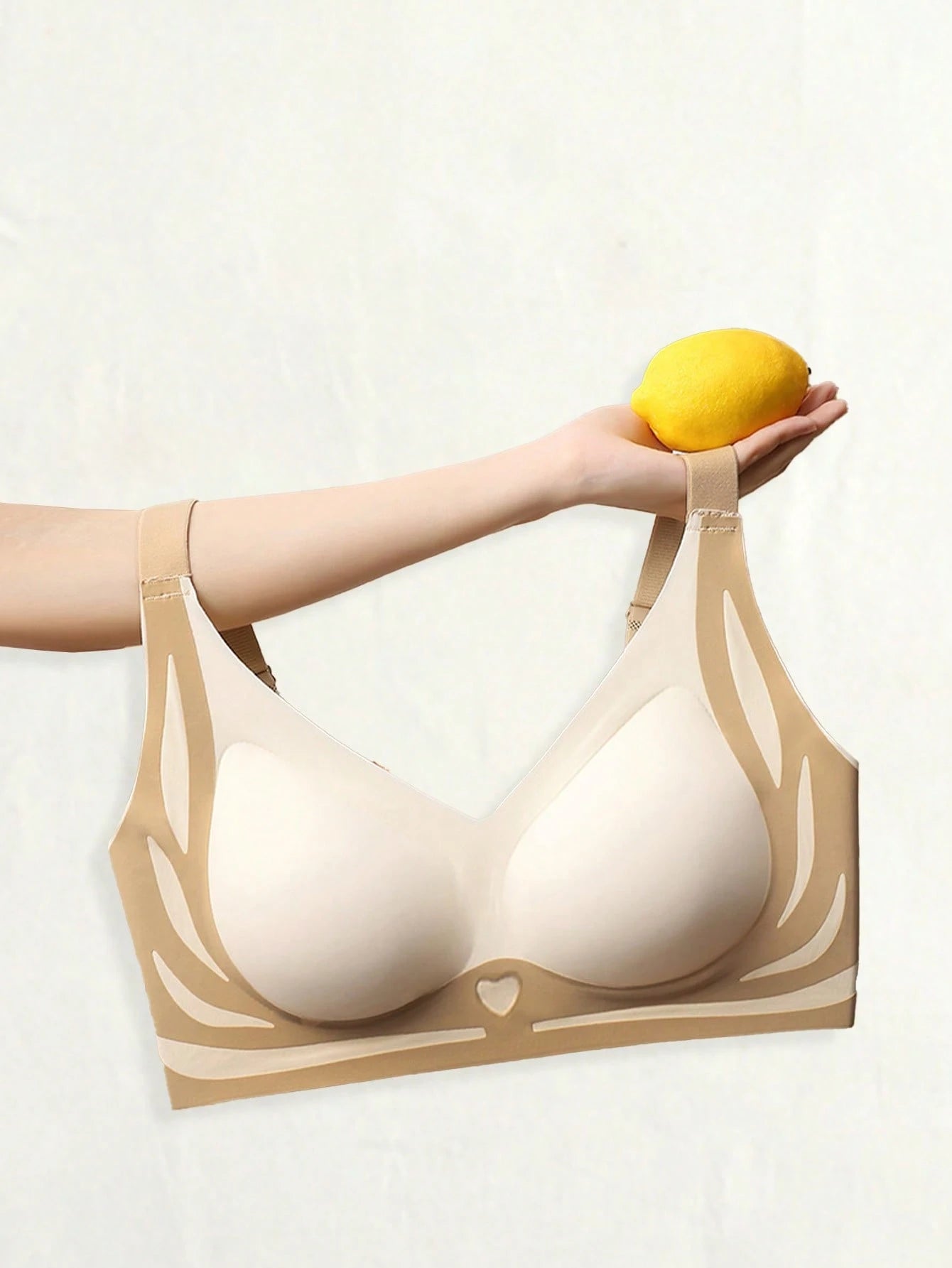 Soft Seamless Padded Push Up Light Chest Support Bra