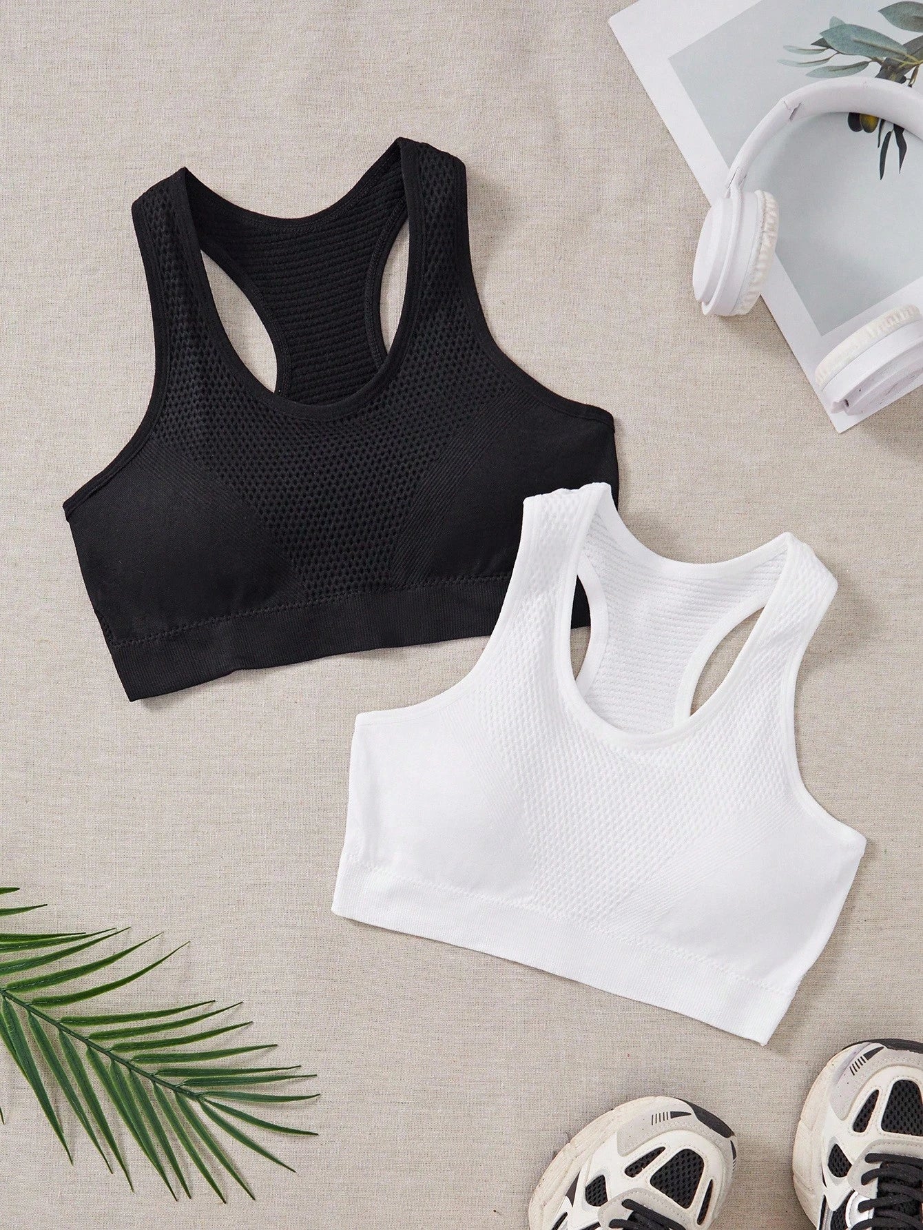 Sport 3pcs Seamless High Stretch Racerback Sports Bra