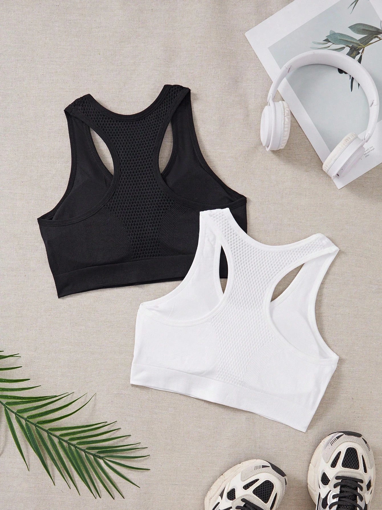 Sport 3pcs Seamless High Stretch Racerback Sports Bra