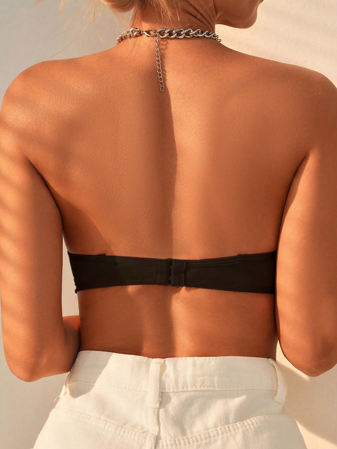 Solid Underwire Bra Strapless Bra