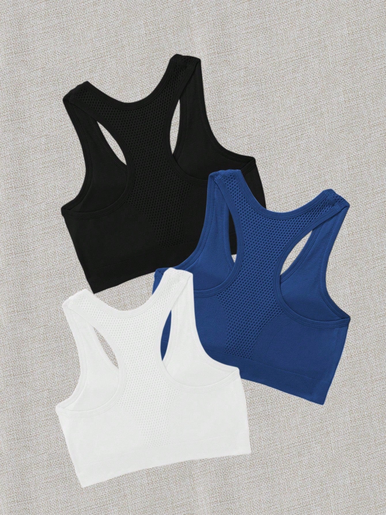 Sport 3pcs Seamless High Stretch Racerback Sports Bra