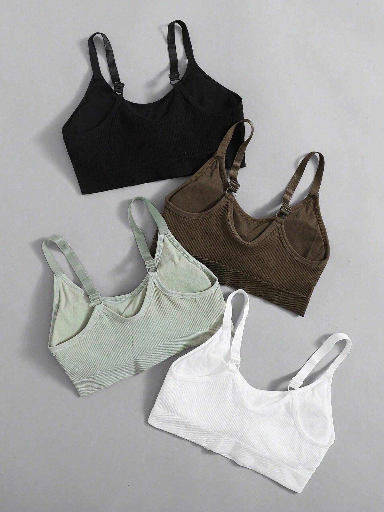 4pcs Seamless Medium Support Sports Bra