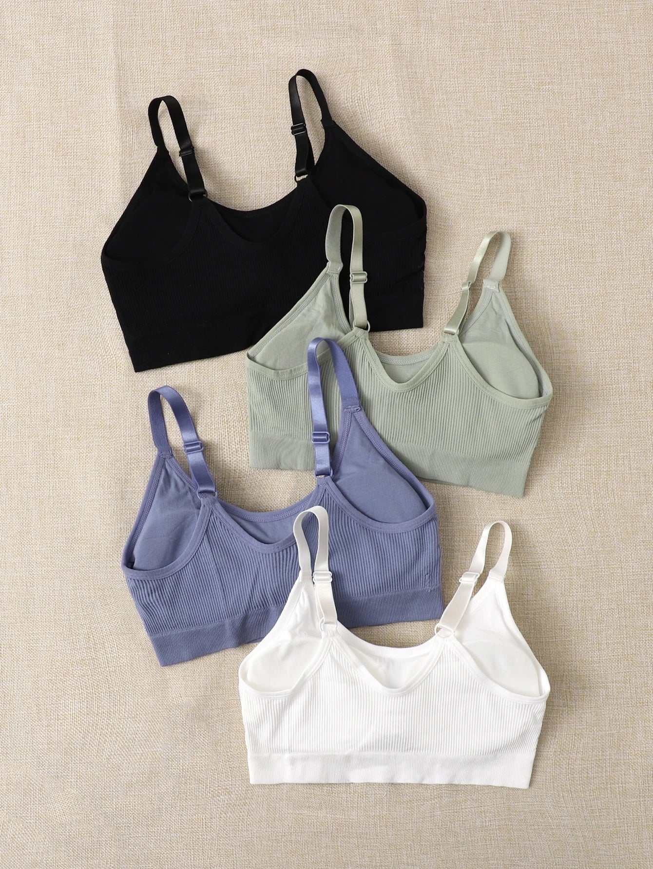 4pcs Seamless Medium Support Sports Bra