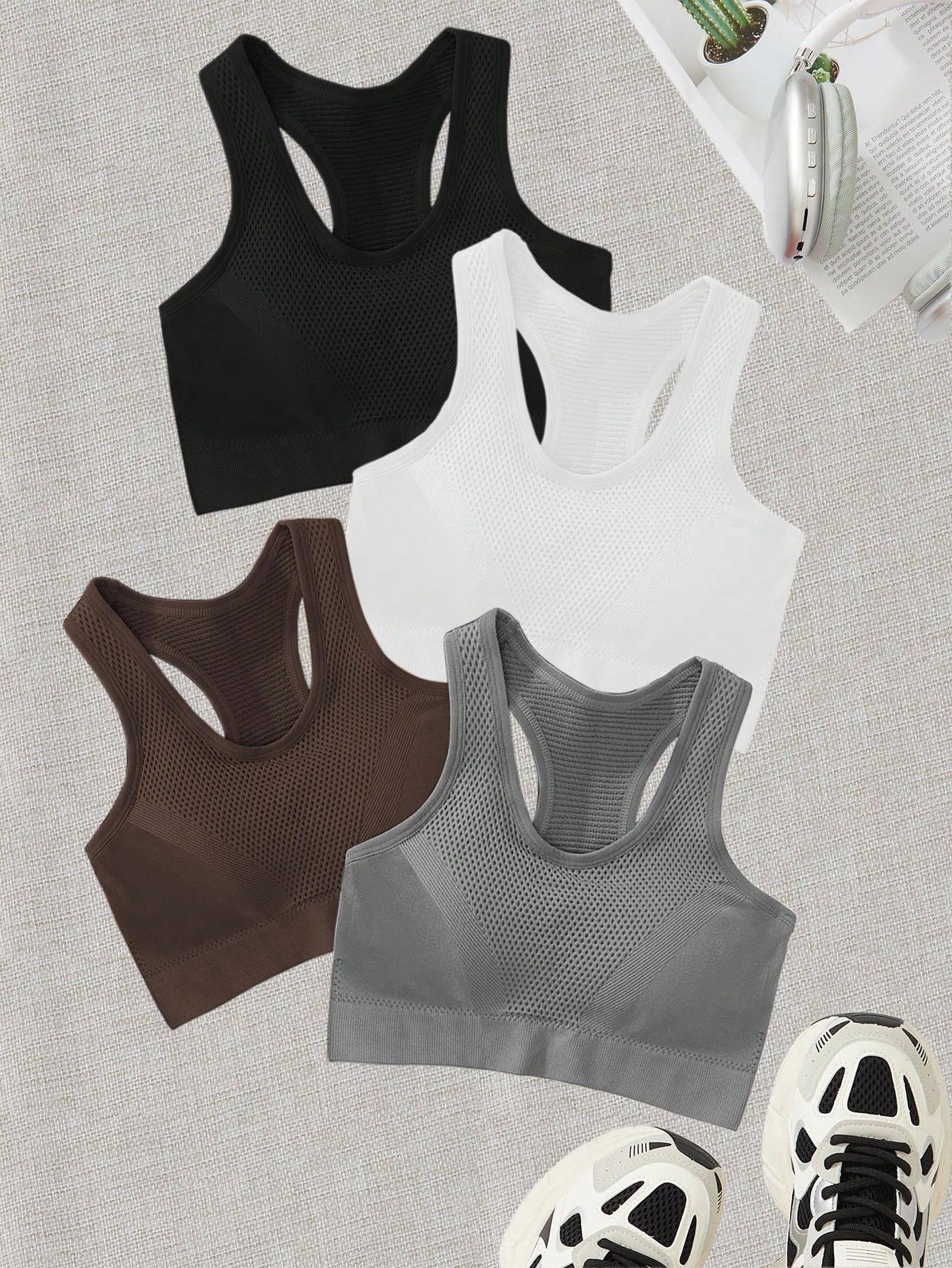 Sport 3pcs Seamless High Stretch Racerback Sports Bra