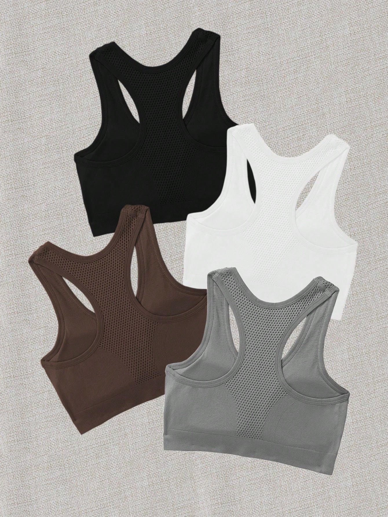 Sport 3pcs Seamless High Stretch Racerback Sports Bra