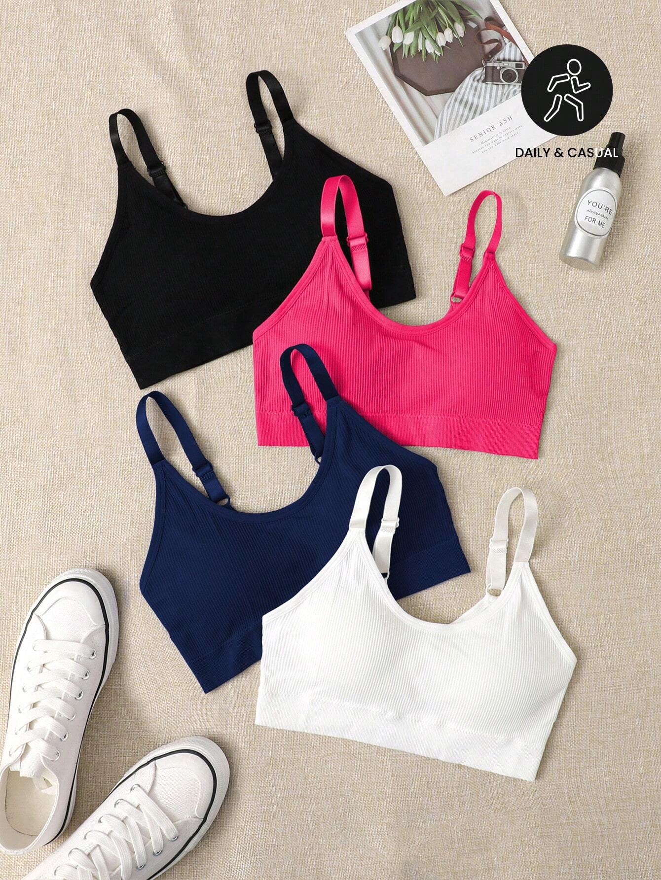4pcs Seamless Medium Support Sports Bra