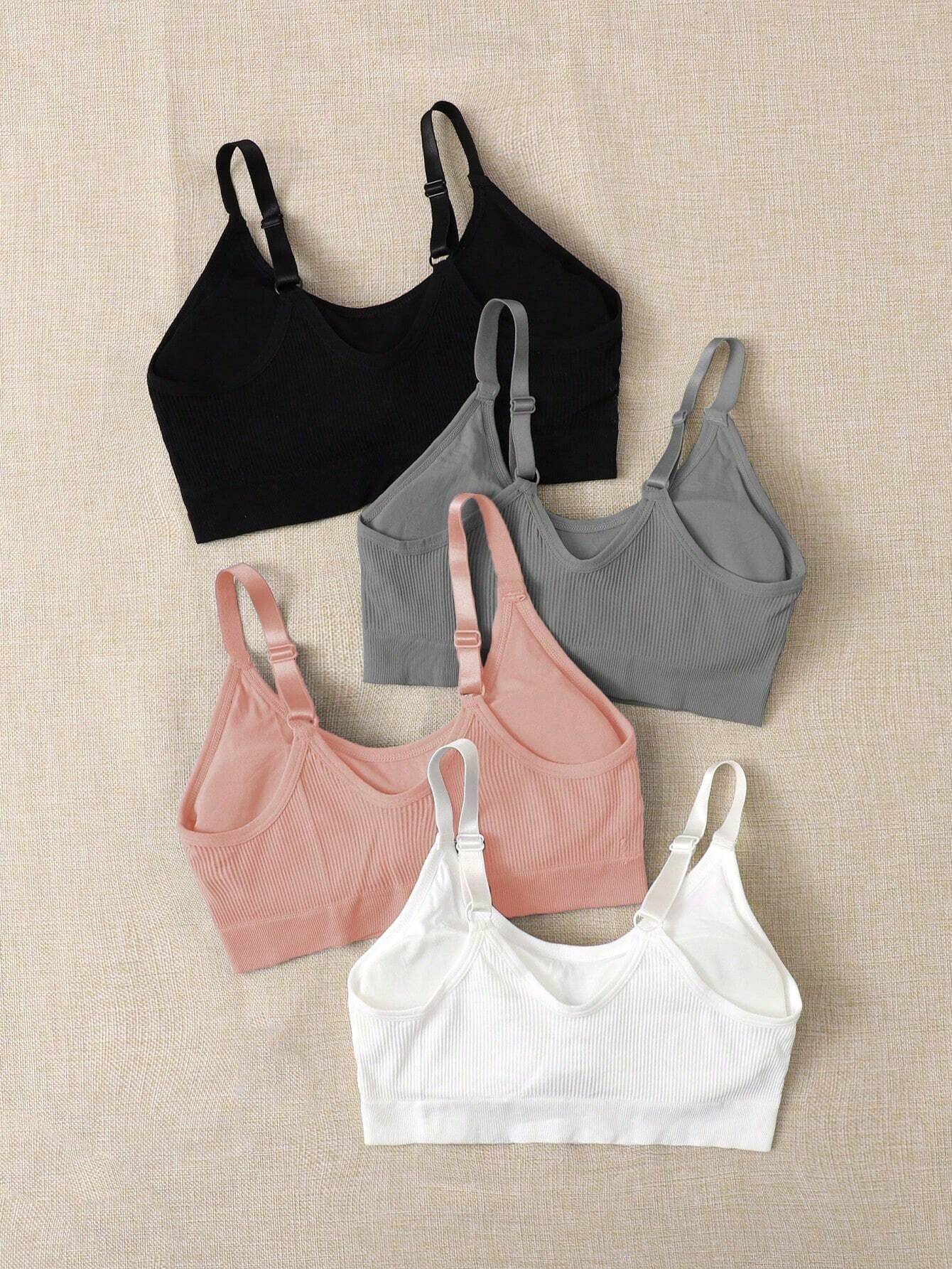 4pcs Seamless Medium Support Sports Bra
