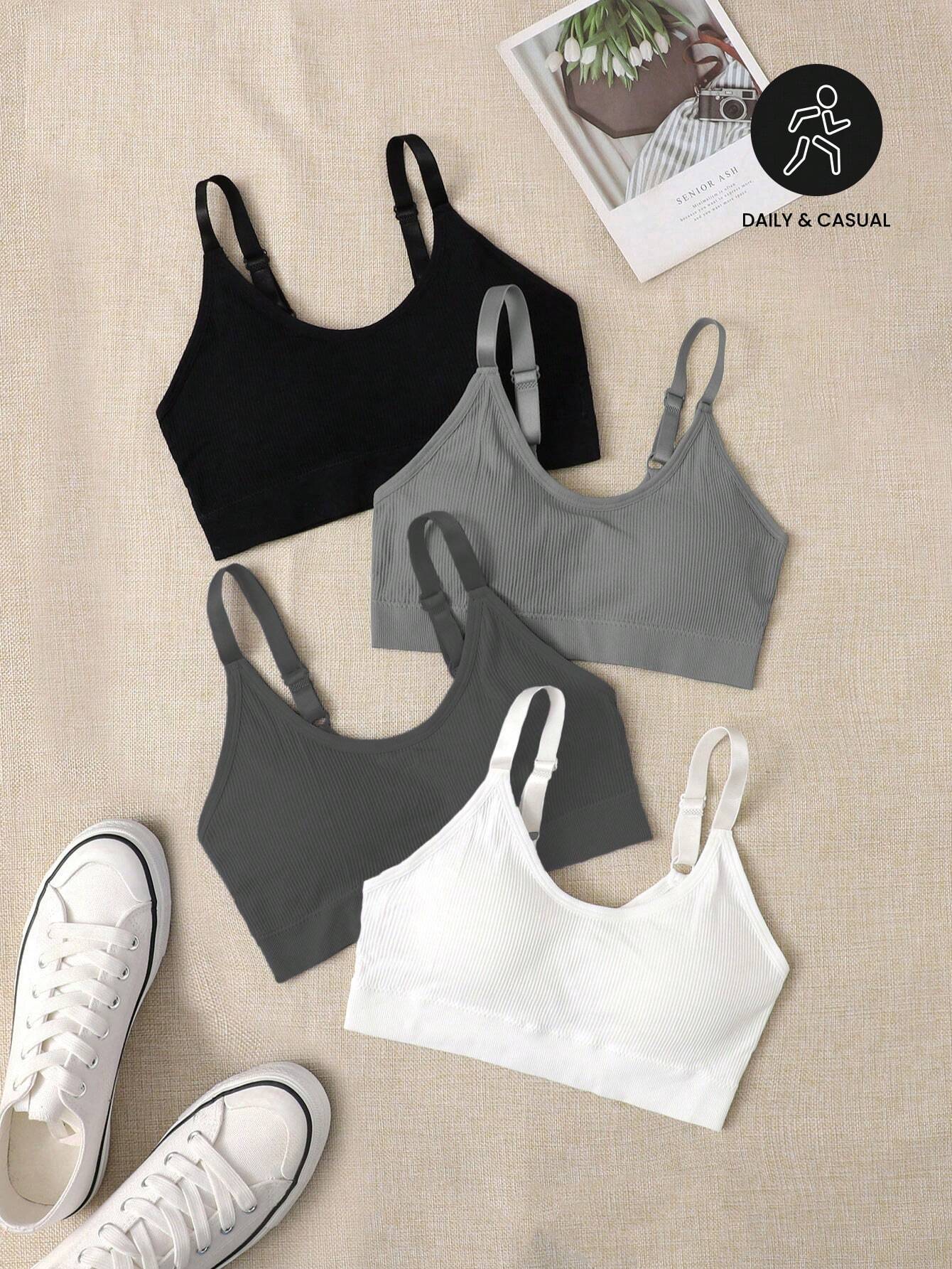 4pcs Seamless Medium Support Sports Bra