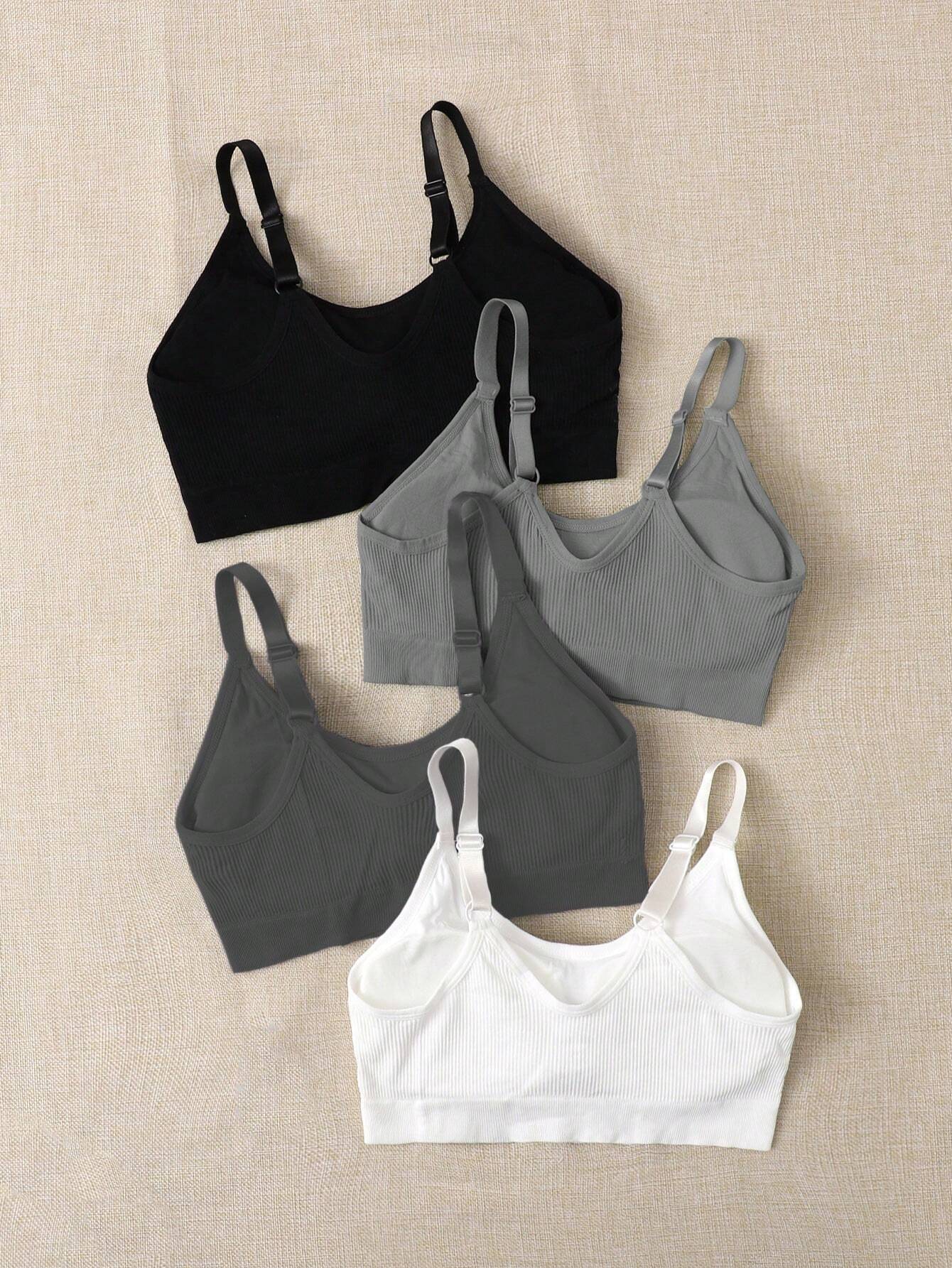 4pcs Seamless Medium Support Sports Bra