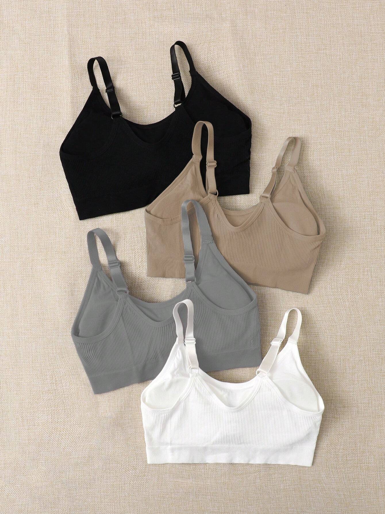 4pcs Seamless Medium Support Sports Bra