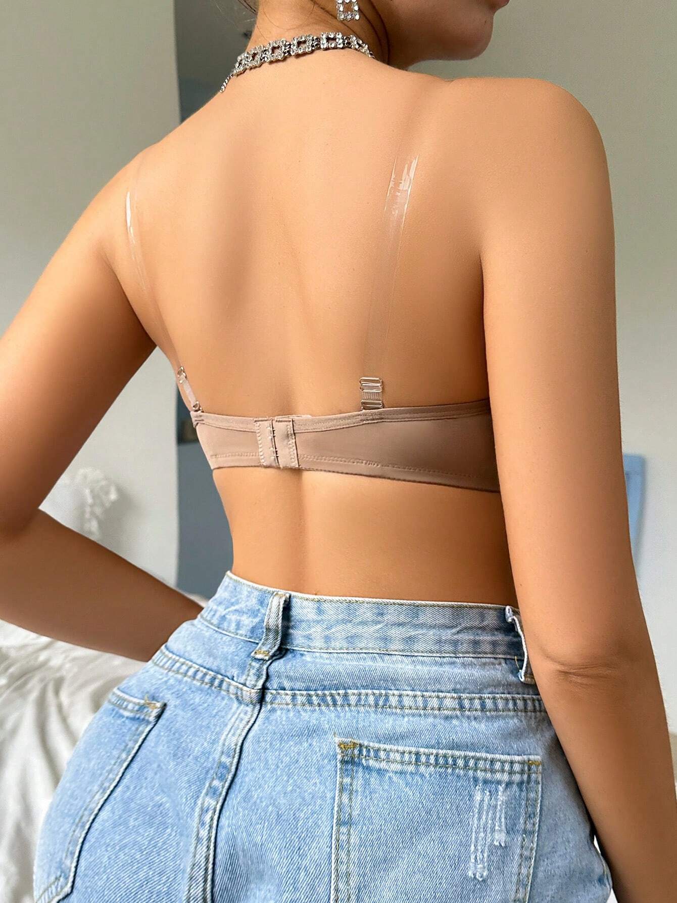 Solid Underwire Bra Strapless Bra